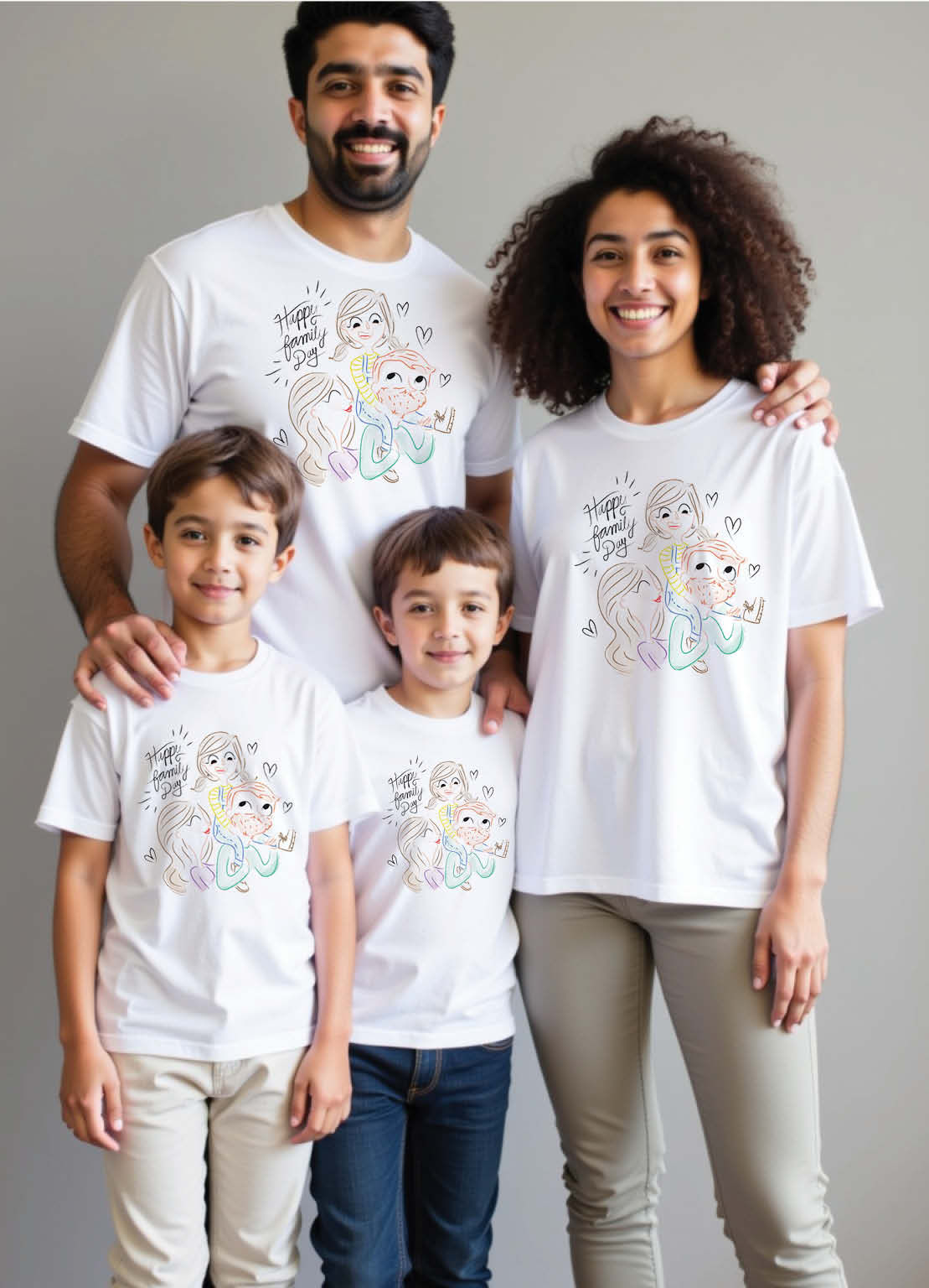 Bangalore Sunset Family Matching T-Shirts – Relaxed & Cool for Every Member