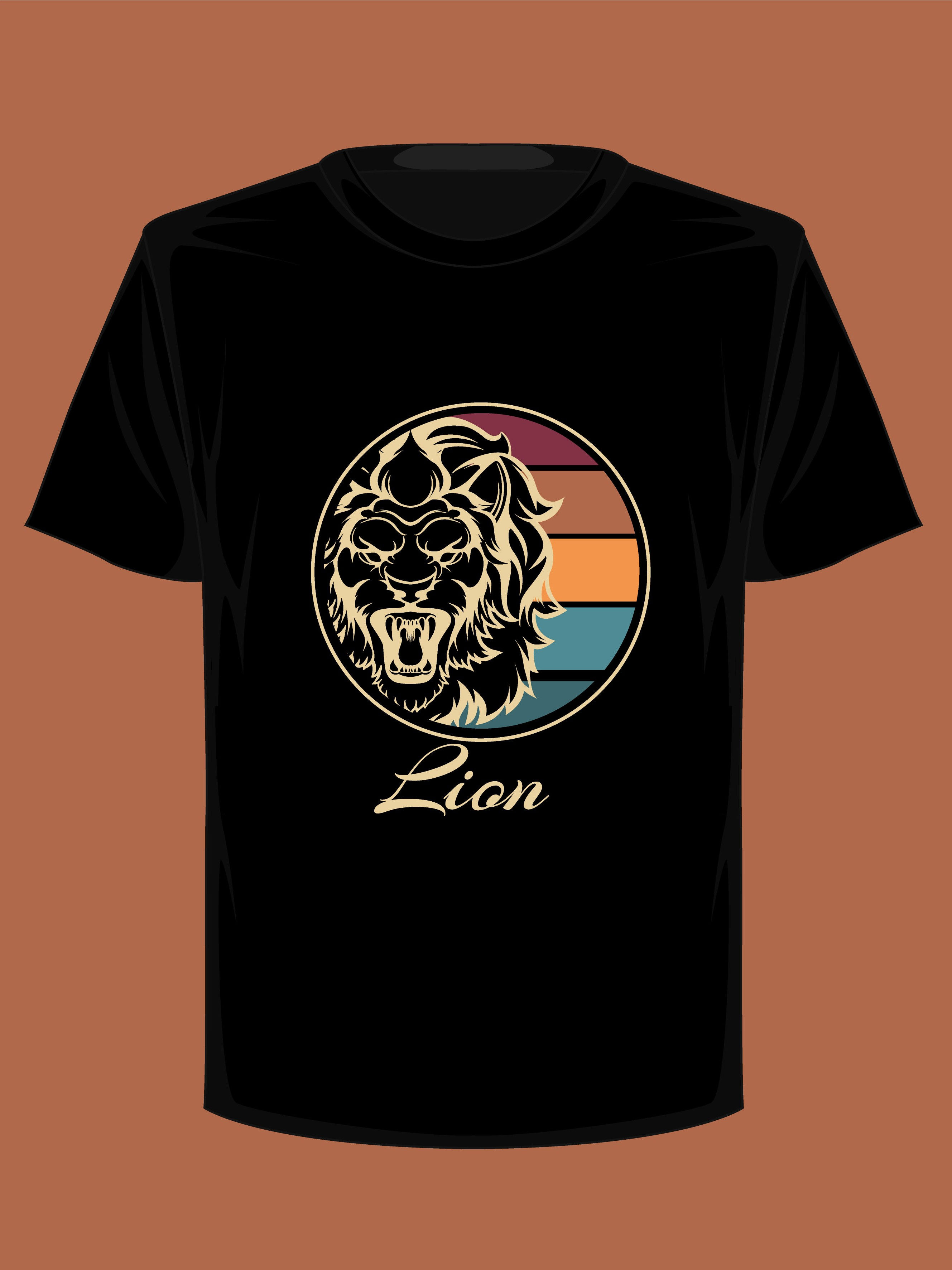 lion vintage graphic t shirt
