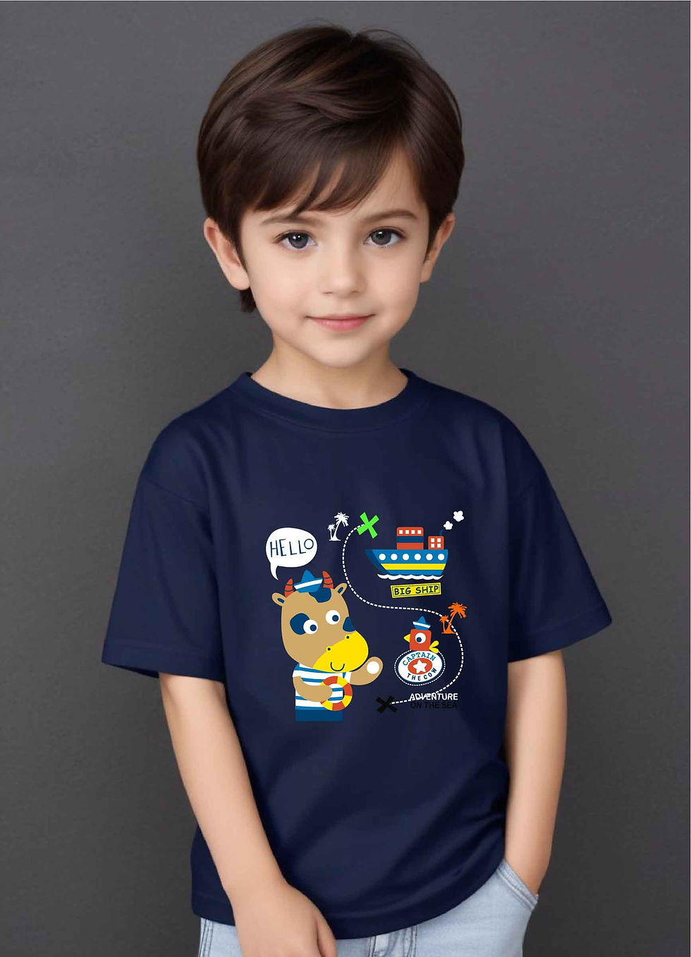 Minimalist Vibes: Sleek Cotton T-Shirts for Kids