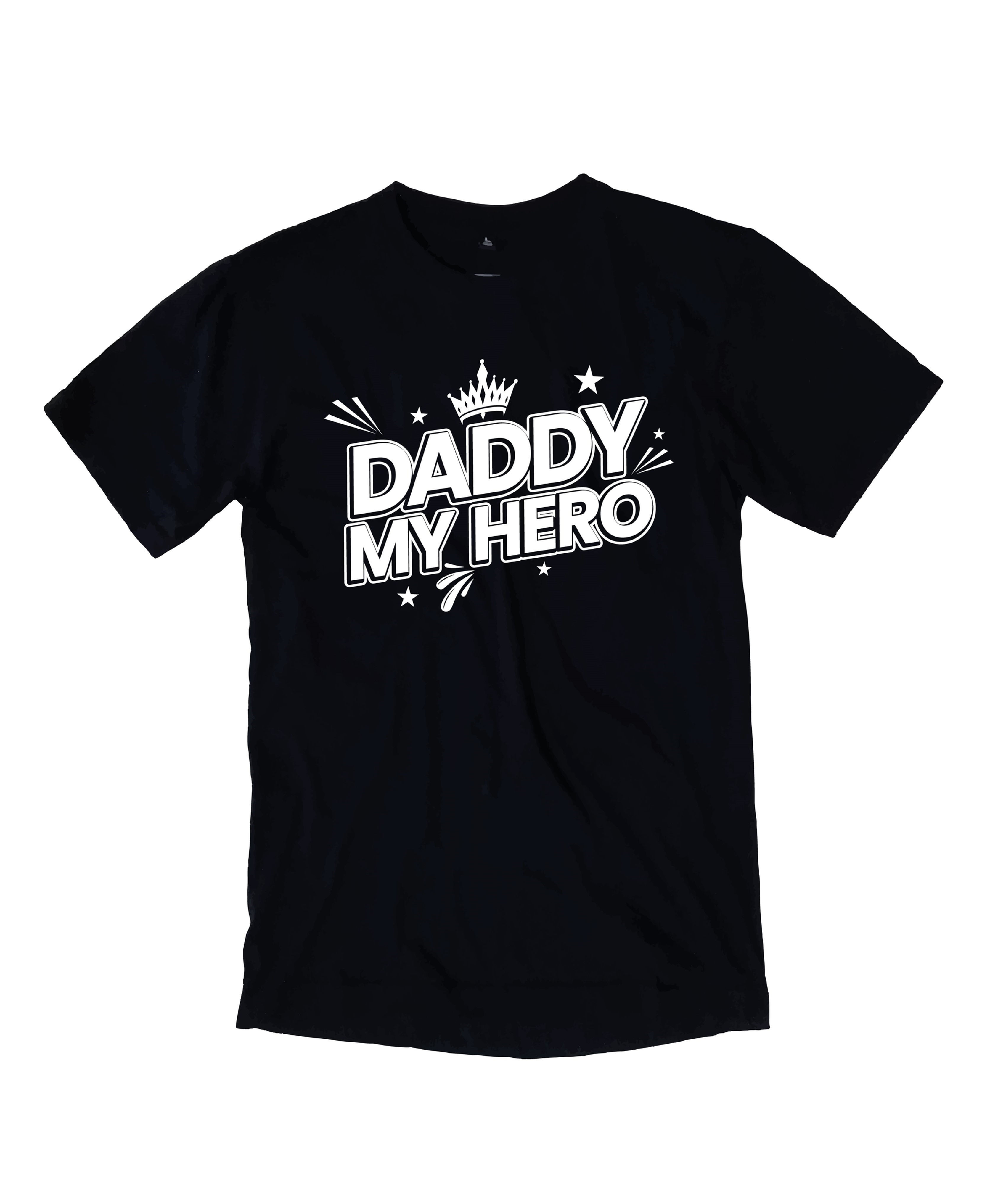 daddy my hero typography printed t shirts