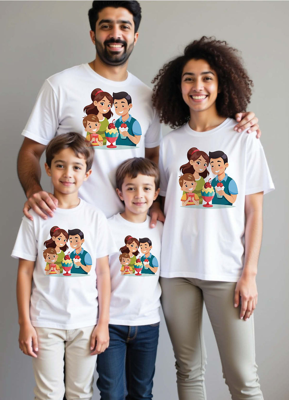 Chennai Perambur Family Matching T-Shirts – Traditional Vibes for the Whole Family