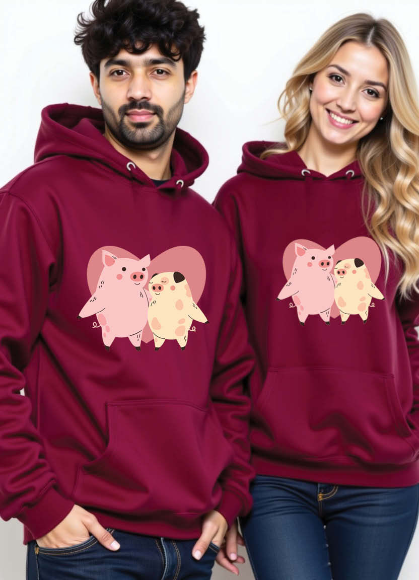 Thumbnail: You’re My Favorite Notification Couple Hoodies – Digital Love Matching Set