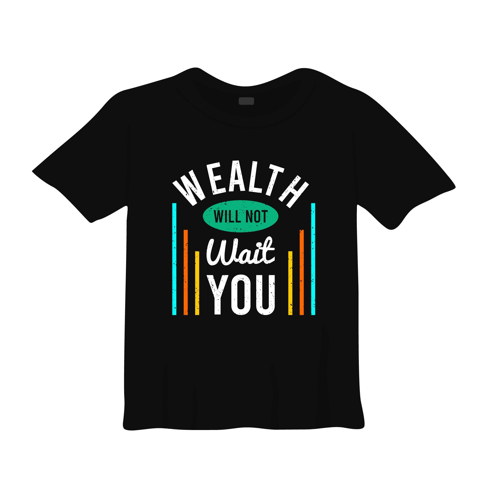 wealth waity you typography printed t shirts