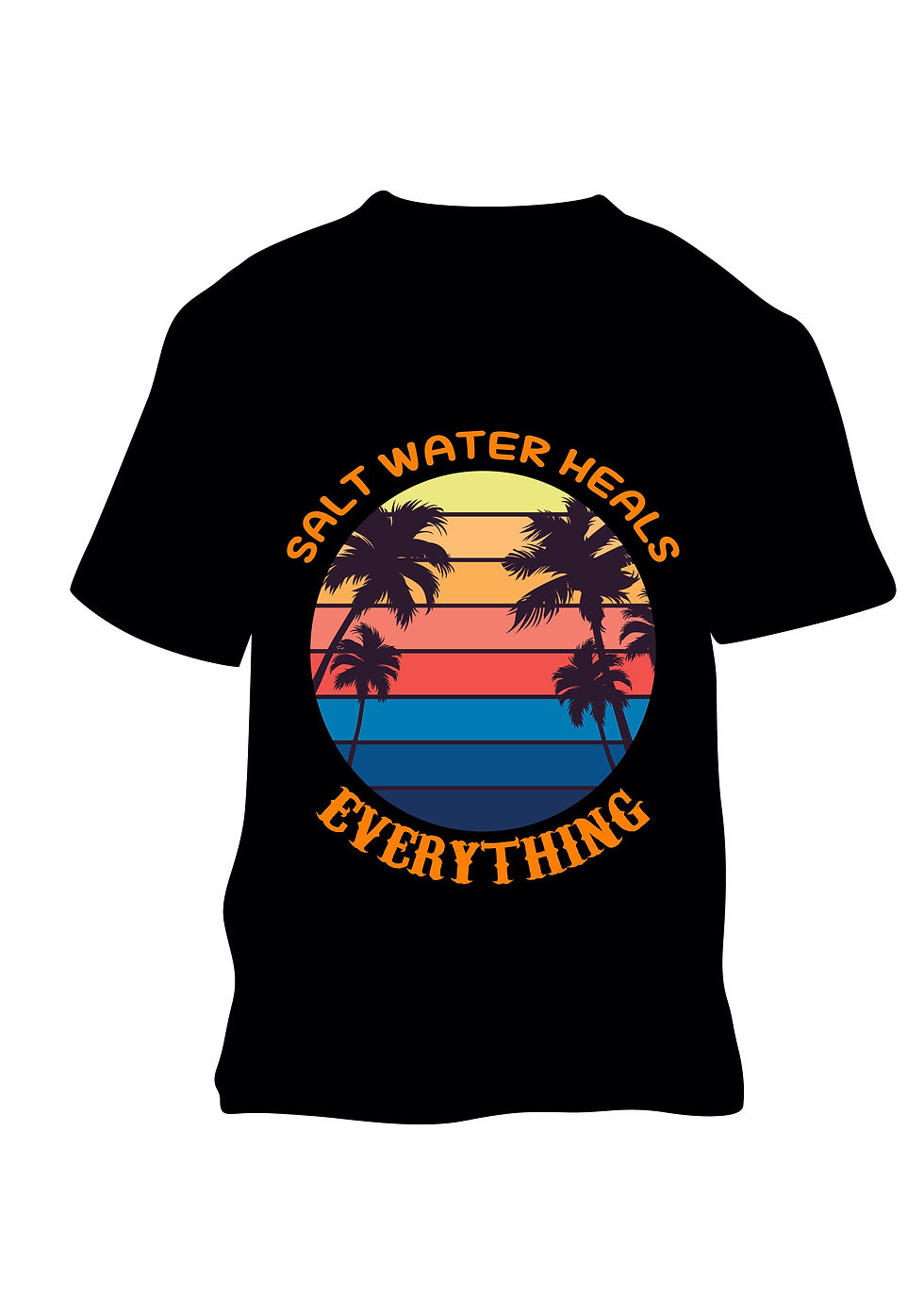 Thumbnail: salt water heals everything graphic t shirt