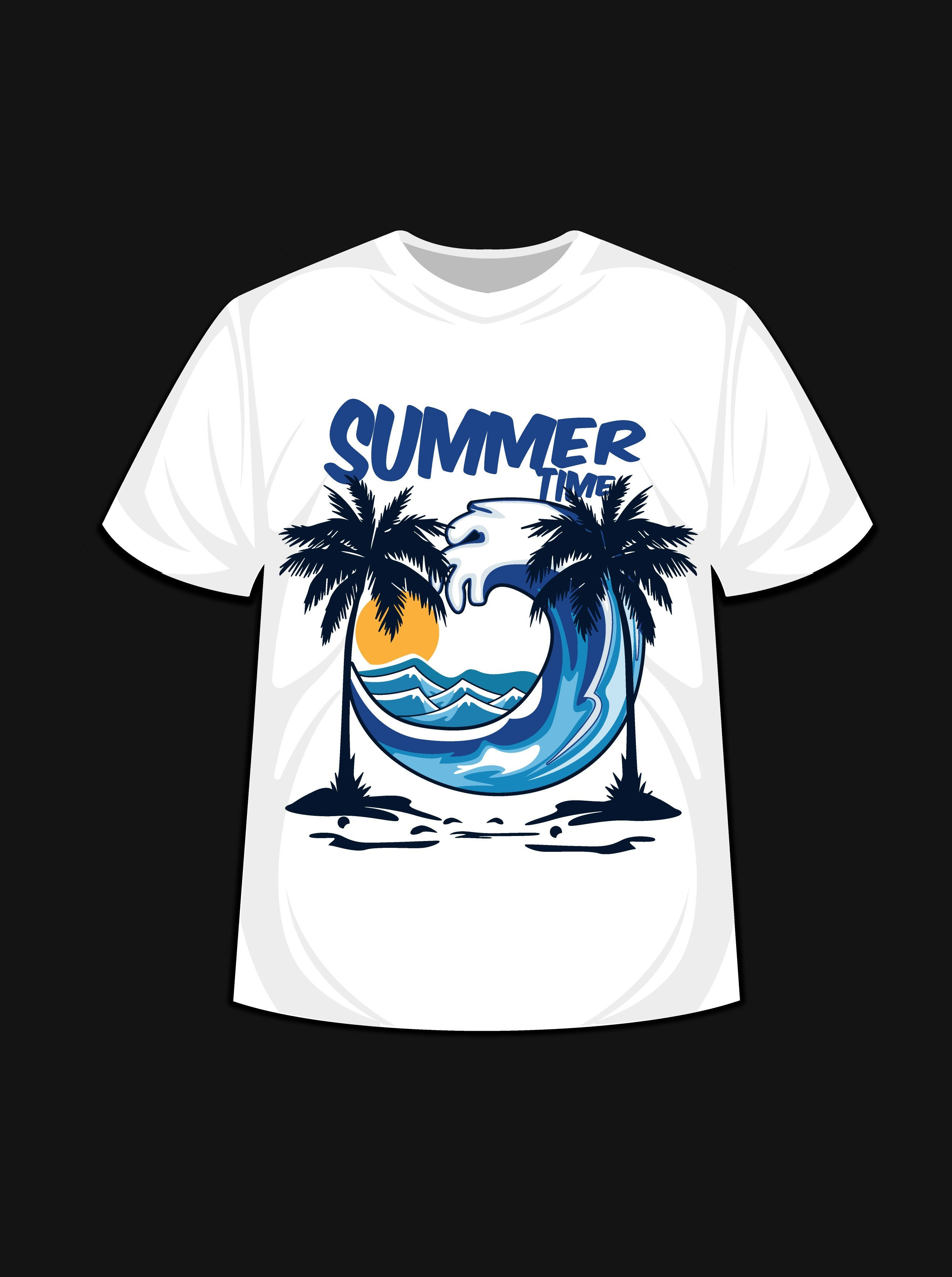 Summer typography t shirt