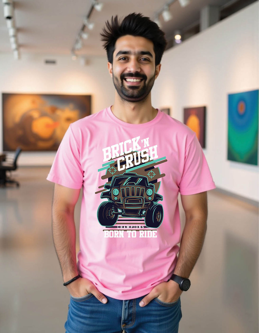 Thumbnail: City Flux Standard Fit Tee with Fierce Flow Graphic Print Ink