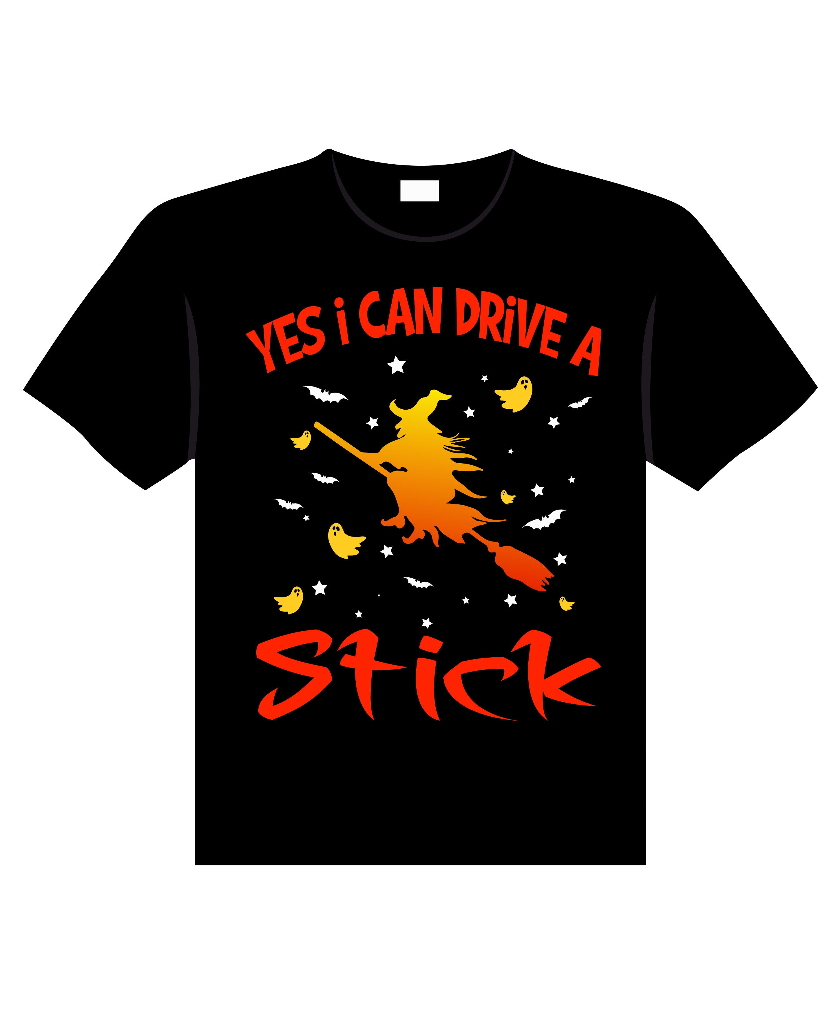 yes i can drive a stick graphic printed t shirts yes i can drive printed t shirt