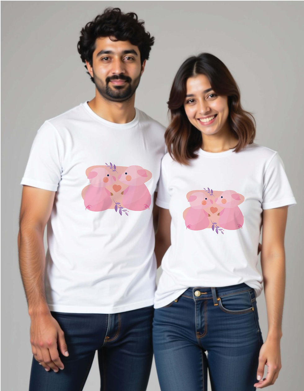 Eid Mubarak Couple Tees – Lucknow Nawabi Love