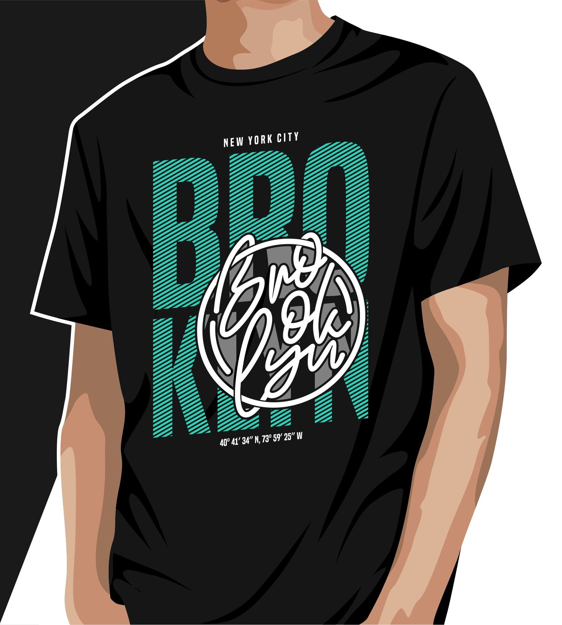 new york broklyn oversized typography printed t shirts nyc oversize t shirts