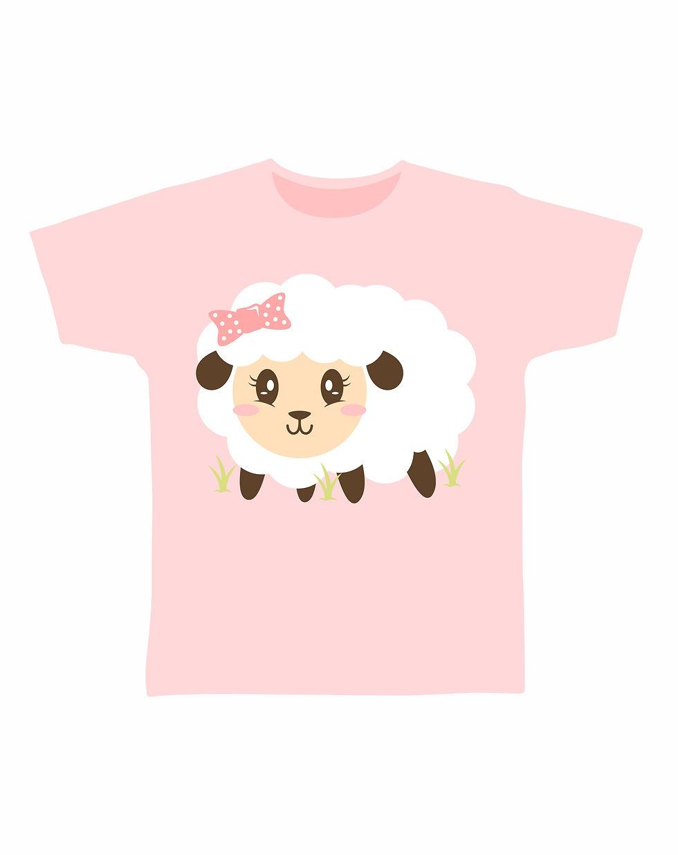 Thumbnail: Cute sheep, cute shark, cute seal, cute puppy, cute rabbit kids t shirts