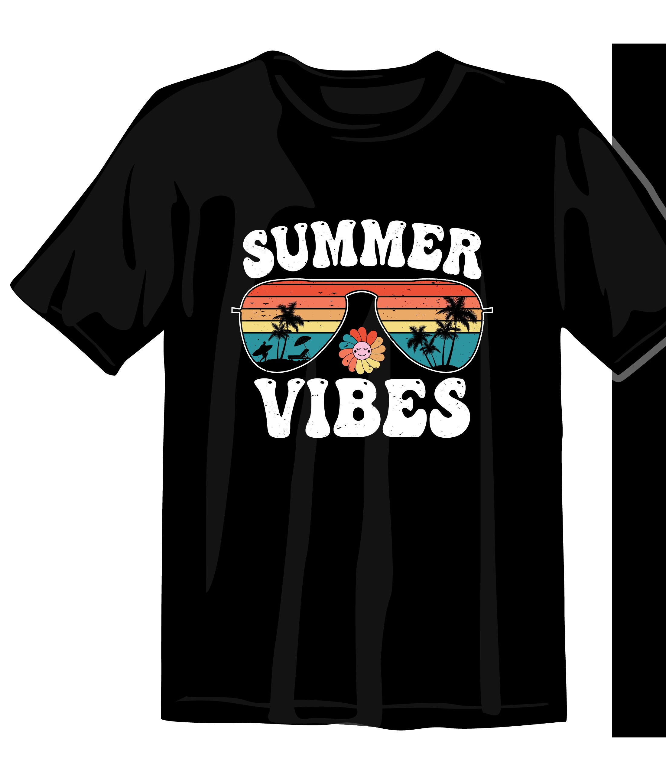 surfing vibes graphic printed t shirts summer printed t shirts
