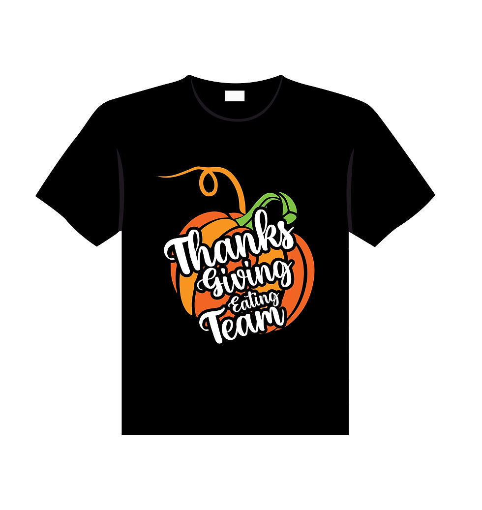 Thumbnail: thanksgiving typography t shirt