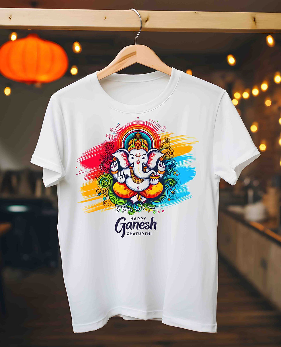 Manali Ganesh Chaturthi T-Shirts: Valley of Gods Festive Spirit