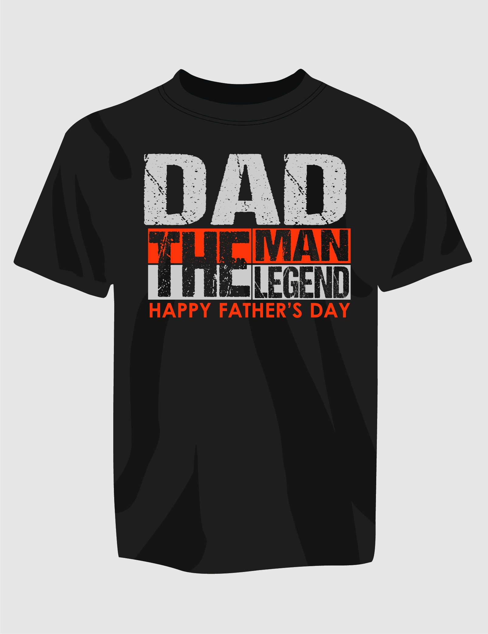 dad the man the myth the legend happy fathers day typography printed t shirts