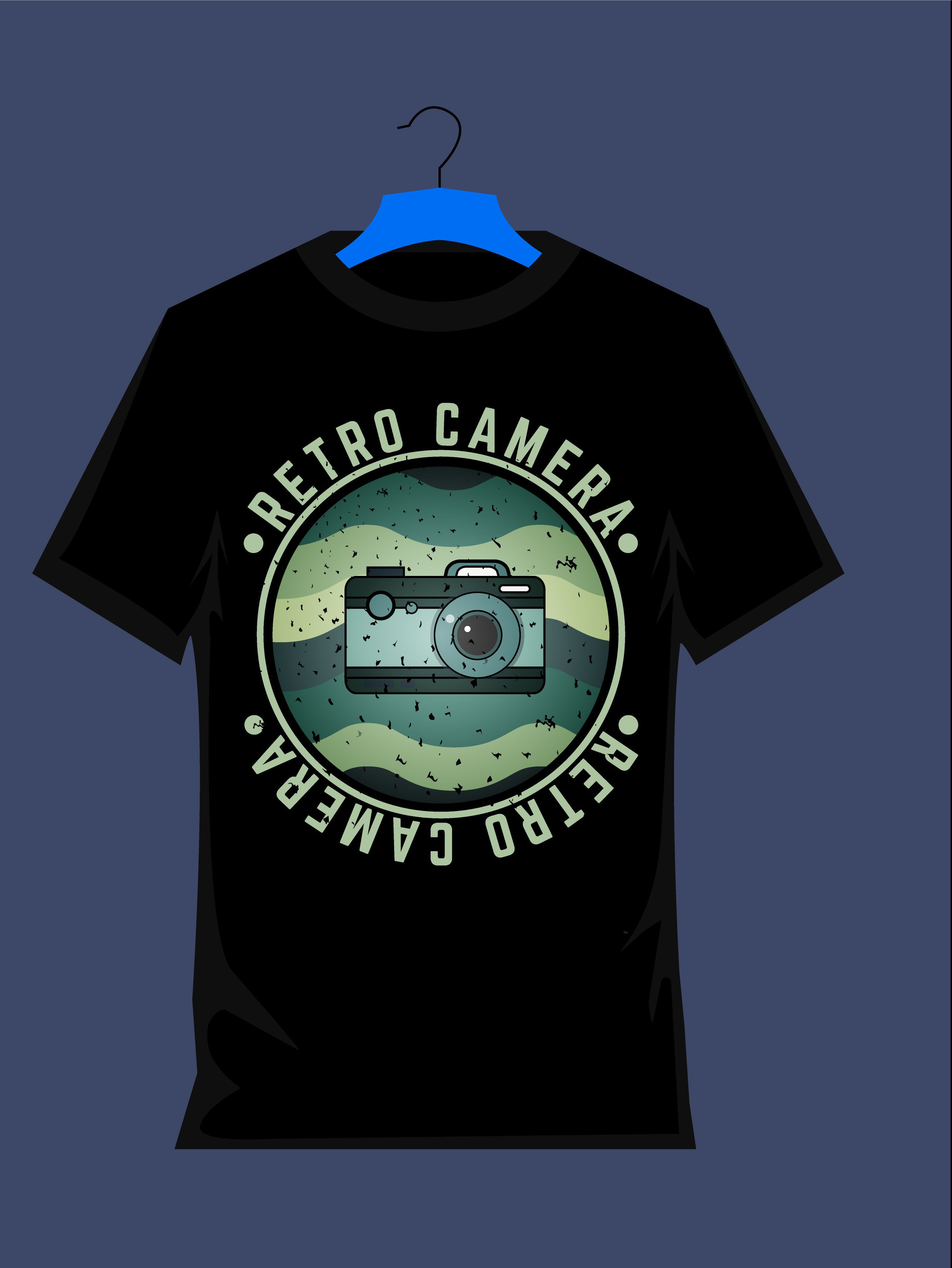 retro camera graphic t shirt