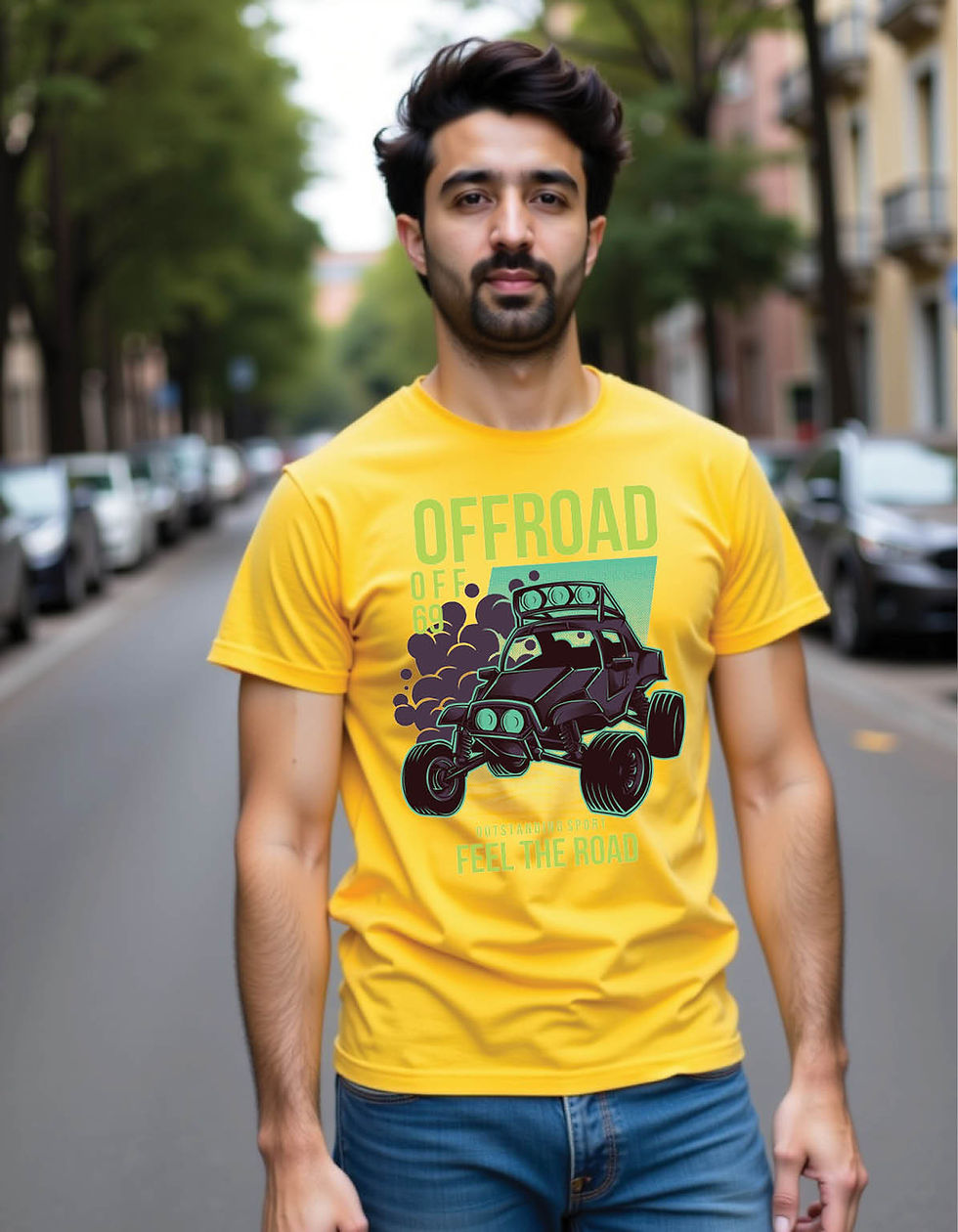 Thumbnail: Urban Rift Classic Tee with City Crack Graphic in Bold Color