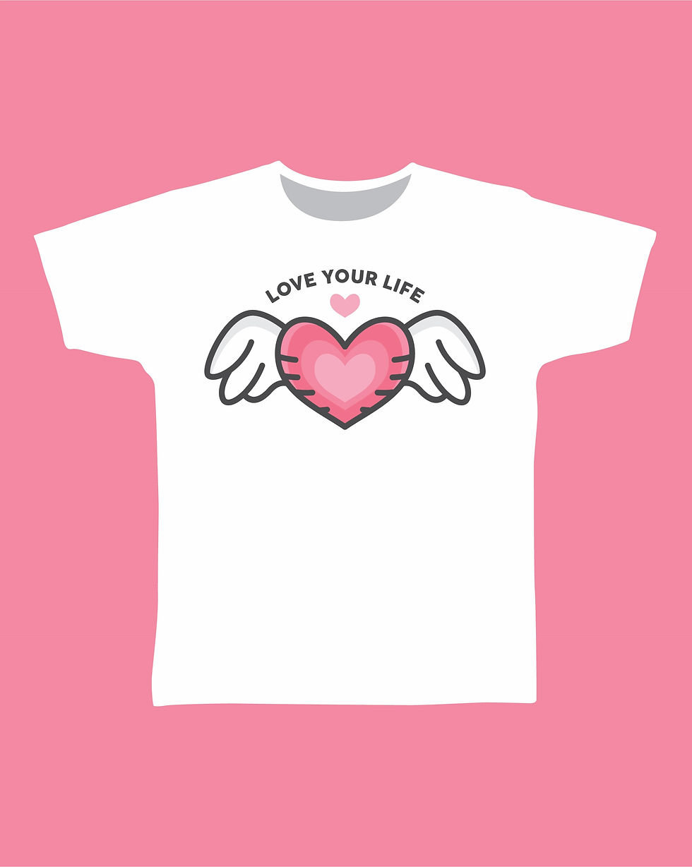 Thumbnail: Lucky boy, love what you do, live your life kids t shirts 100% cotton