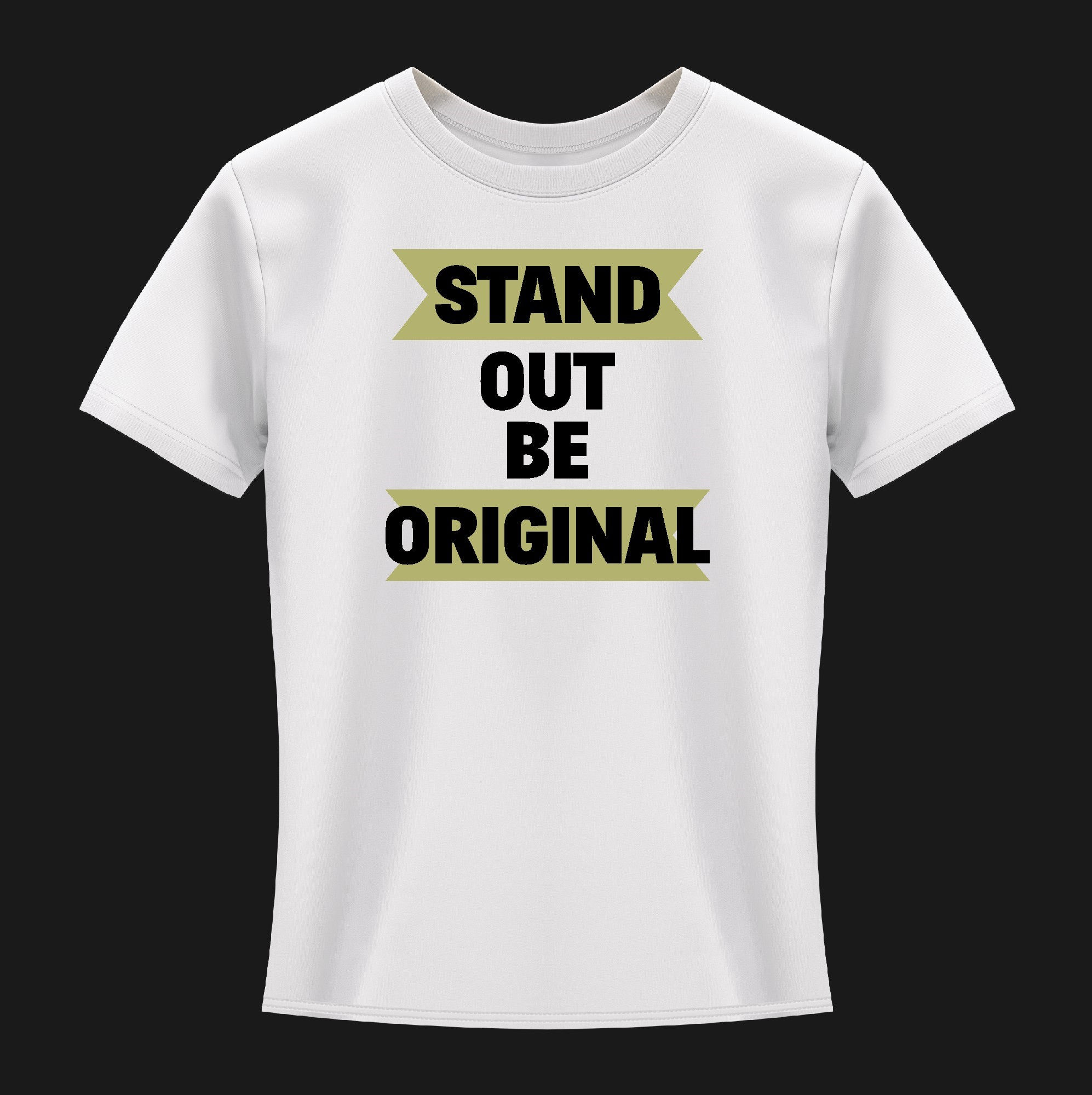 stand out be original typography printed t shirts