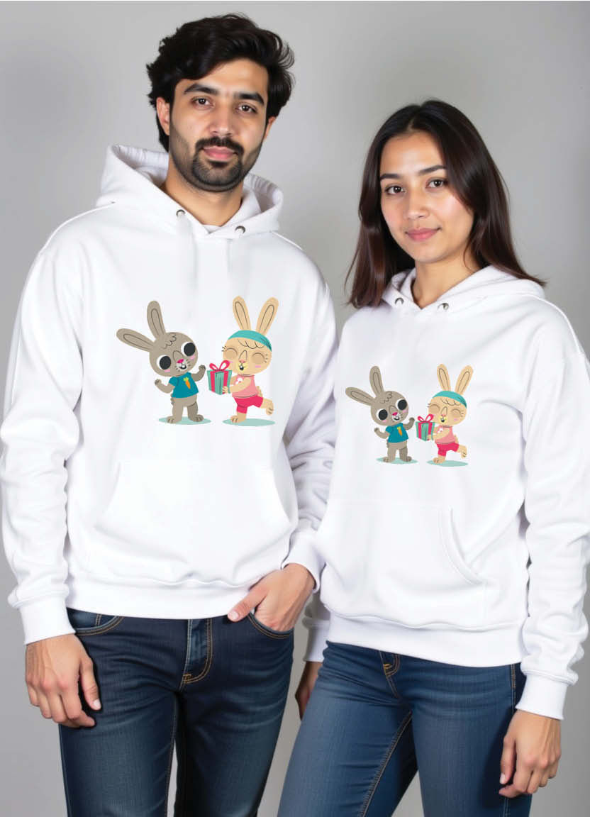 Matching Couple Hoodie Set with “We Were Written in the Stars” Celestial Print