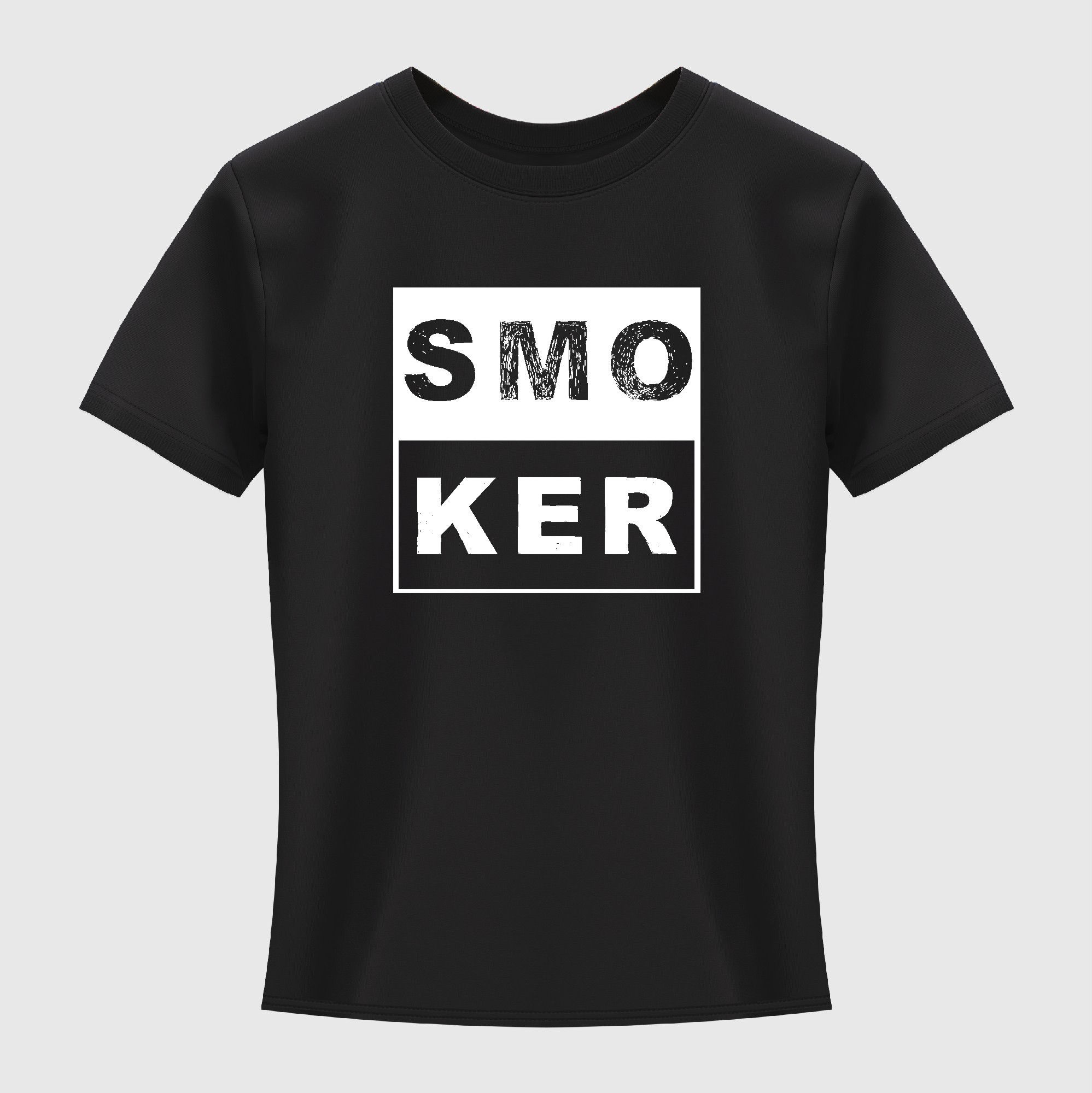 smoker typography printed t shirts
