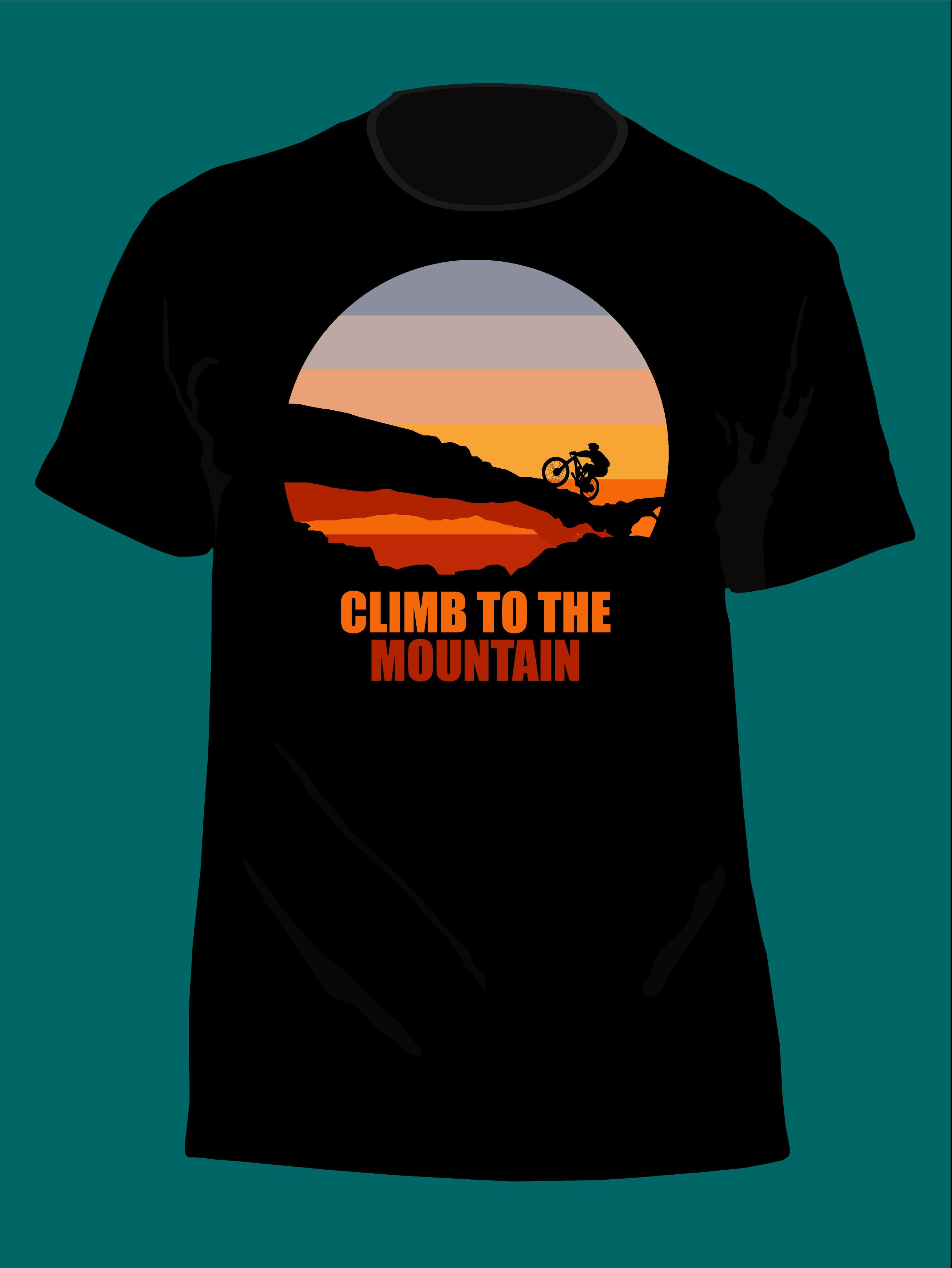 climb to the mountain graphic t shirt mountain t shirt