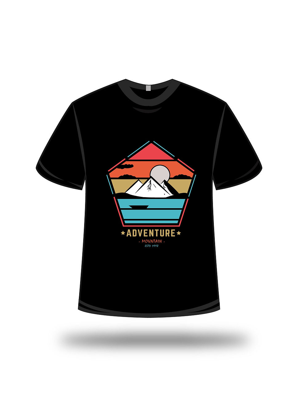 adventure mountain estd 1993 graphic printed t shirts mountain printed t shirts