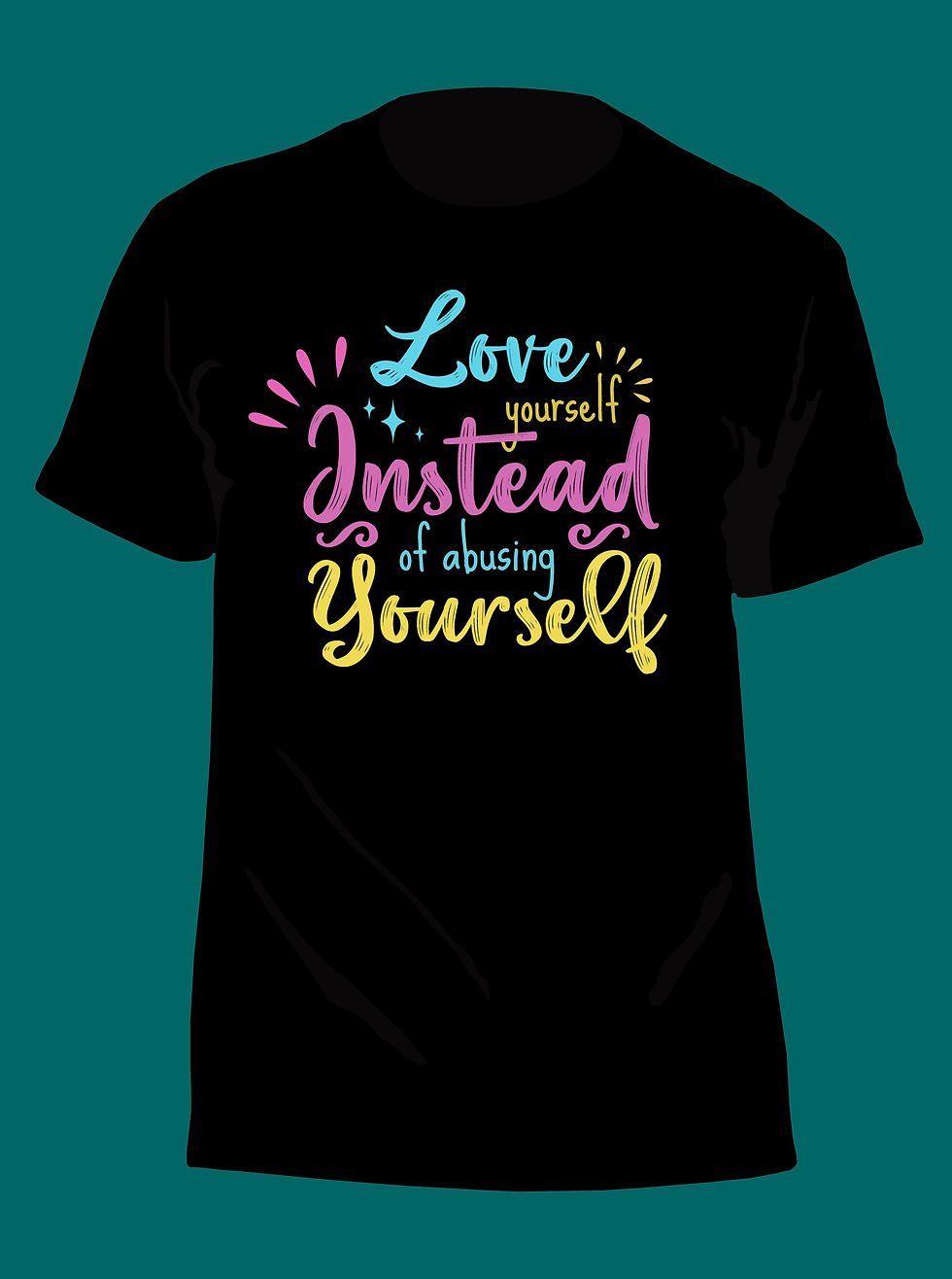 Thumbnail: love yourself instead of yourself printed t shirts love printed t shirts