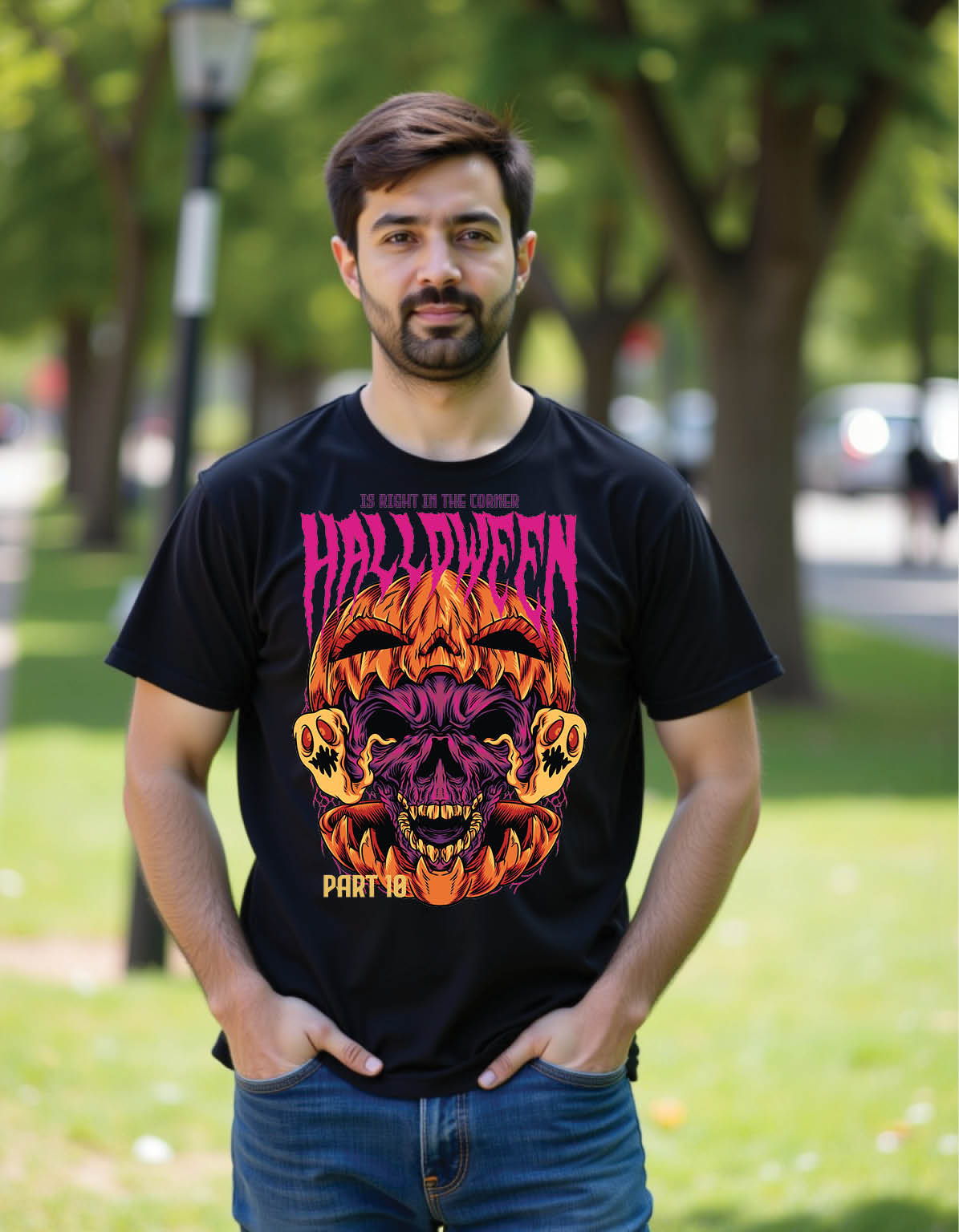 Hype Evolution Tee in Regular Fit with Digital Ape Artwork Design