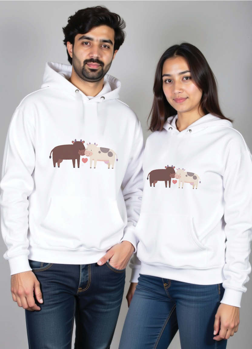 His Queen & Her King Matching Hoodies – Royal Romantic Sweatshirts for Couples in Love