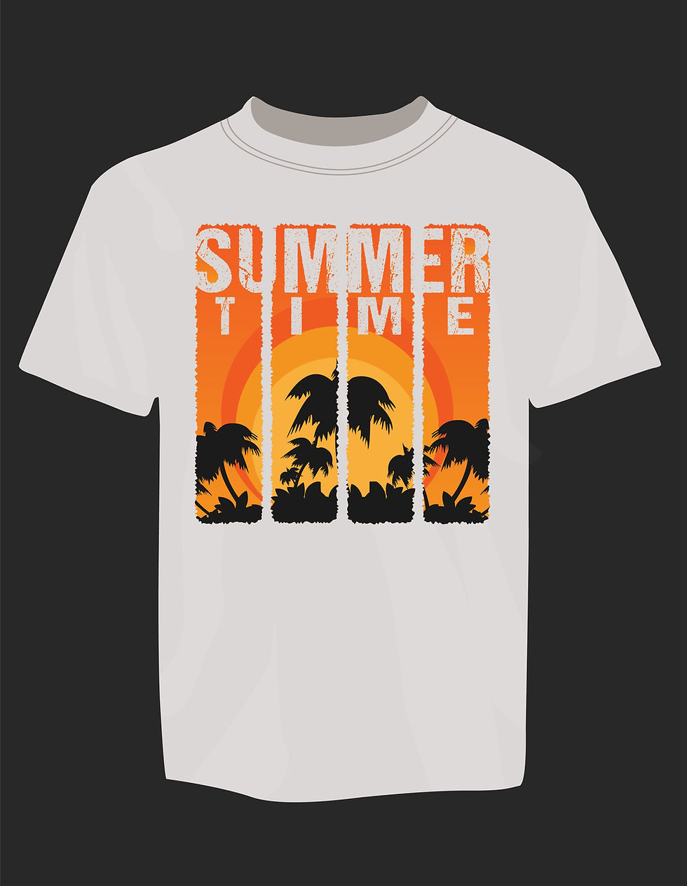 Summer time typography printed t shirts