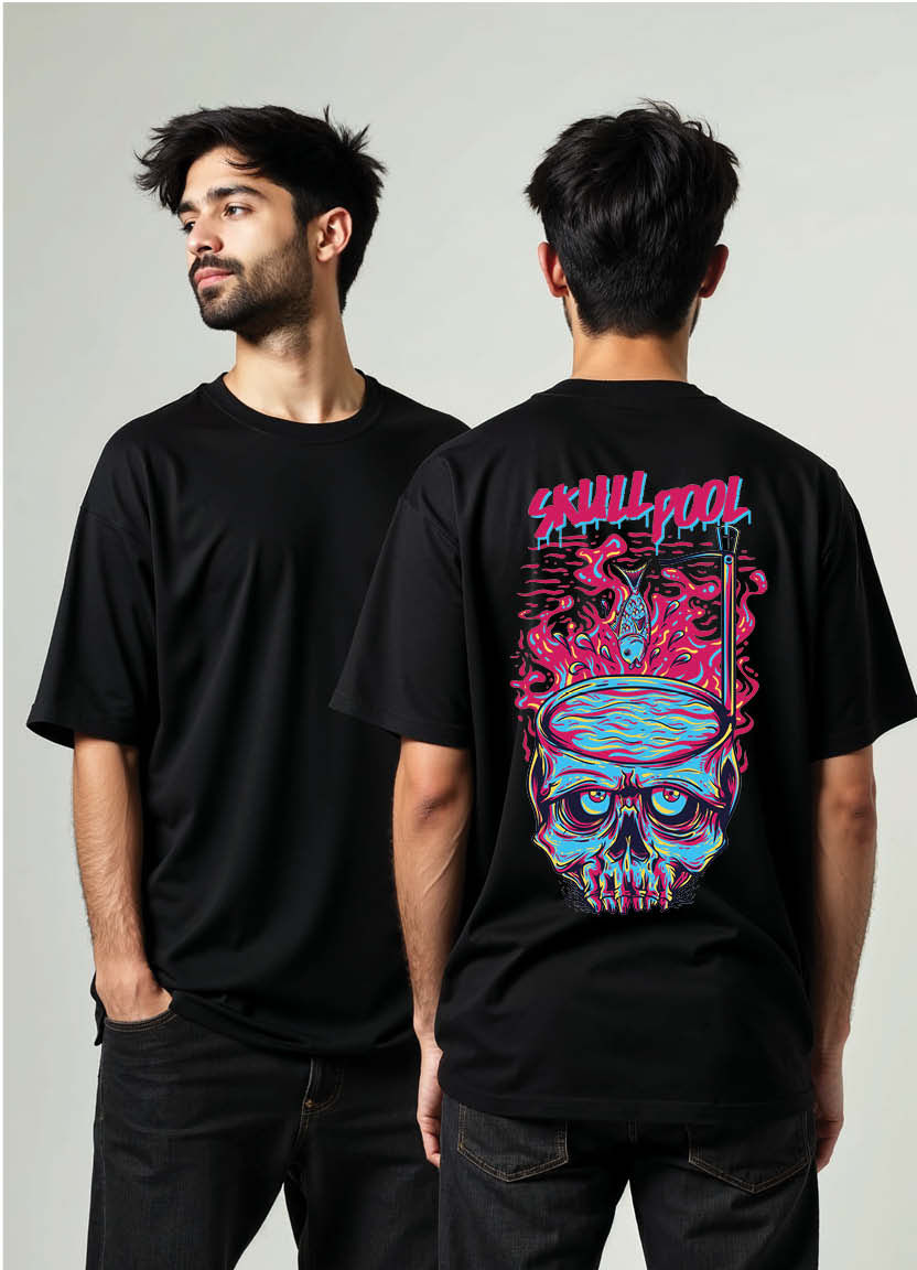 Street Hustle Oversized T-Shirt with Basketball-Inspired Graphic Print