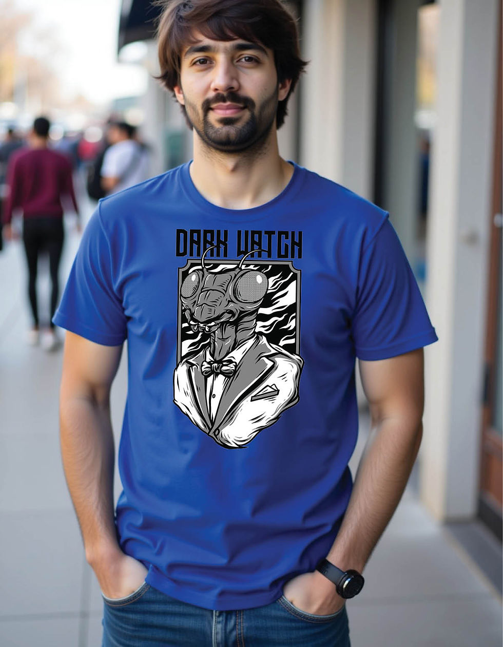 Thumbnail: Phantom Flux Classic Streetwear Tee with Ghostly Flow Art