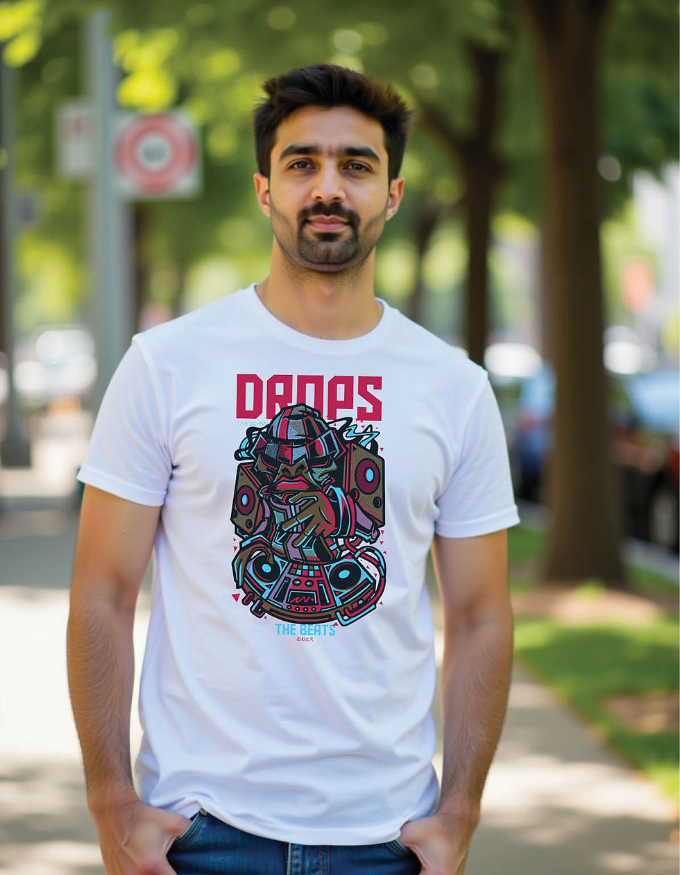 Steel Flux Regular Streetwear Shirt with Metallic Flow Artwork