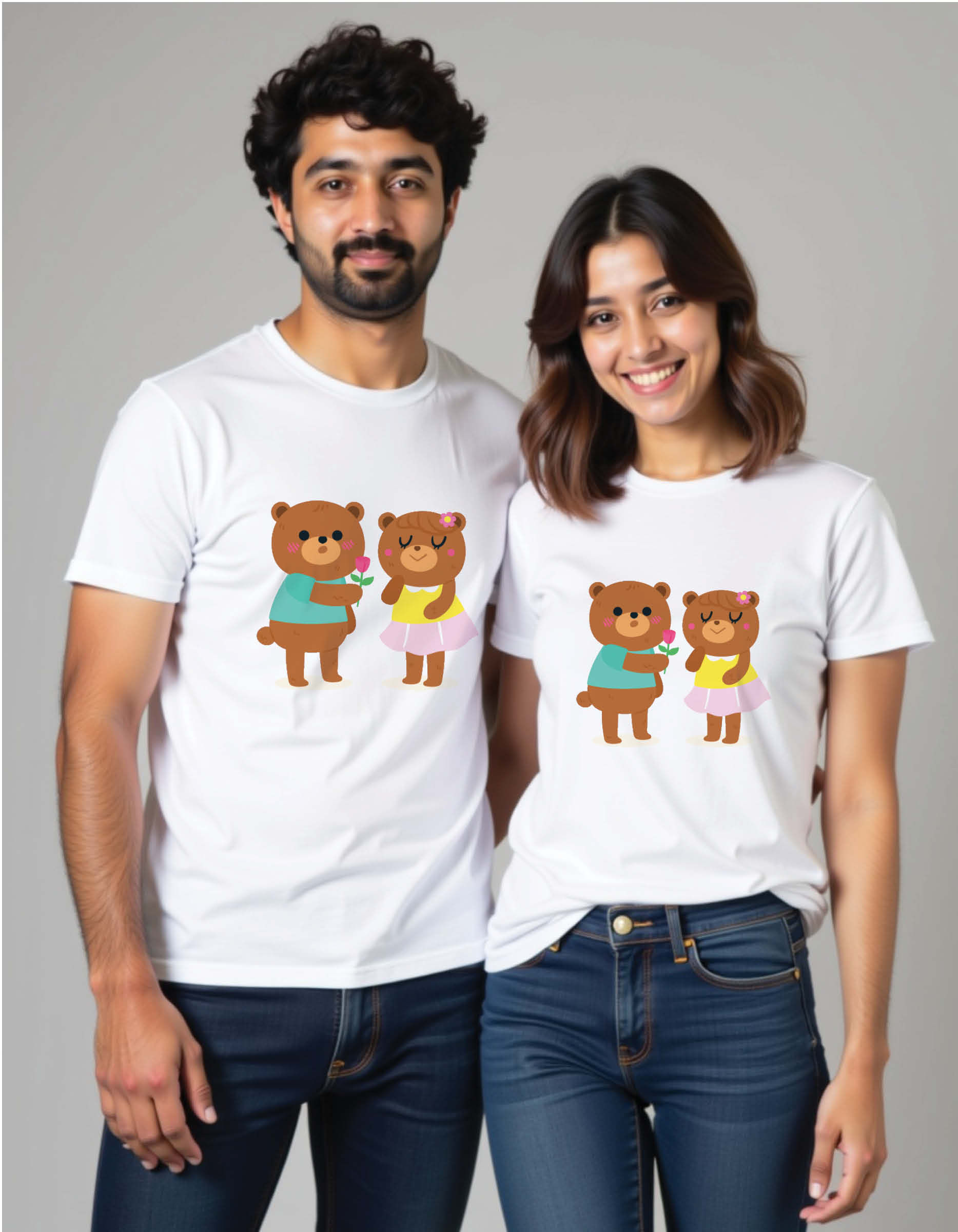 Ranchi Couple Printed T-Shirts – Jharkhand Jodi Goals