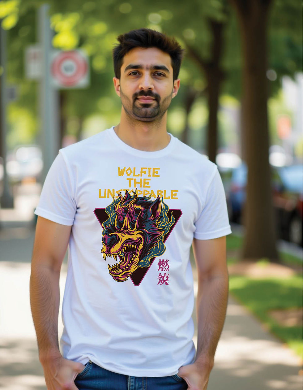 Thumbnail: Urban Flux Regular Streetwear Shirt with City Flow Artwork Ink