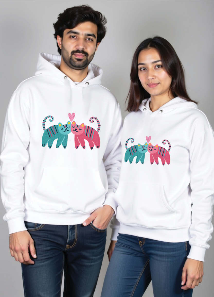 Forever Hyderabadi Love – Cute Romantic Couple Hoodie Set with Desi Couple Vibes