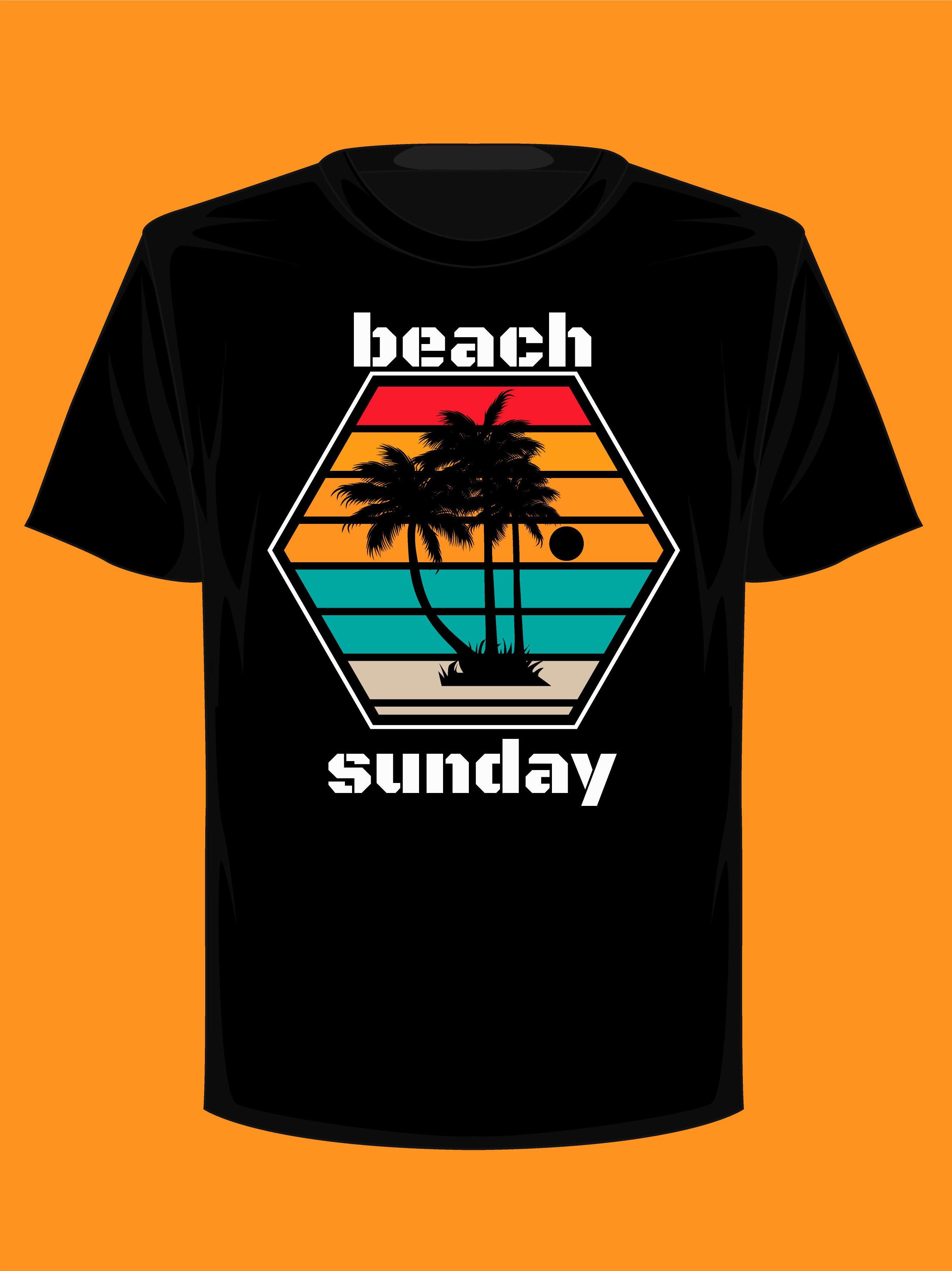 beach sunday graphic printed t shirts beach printed t shirts