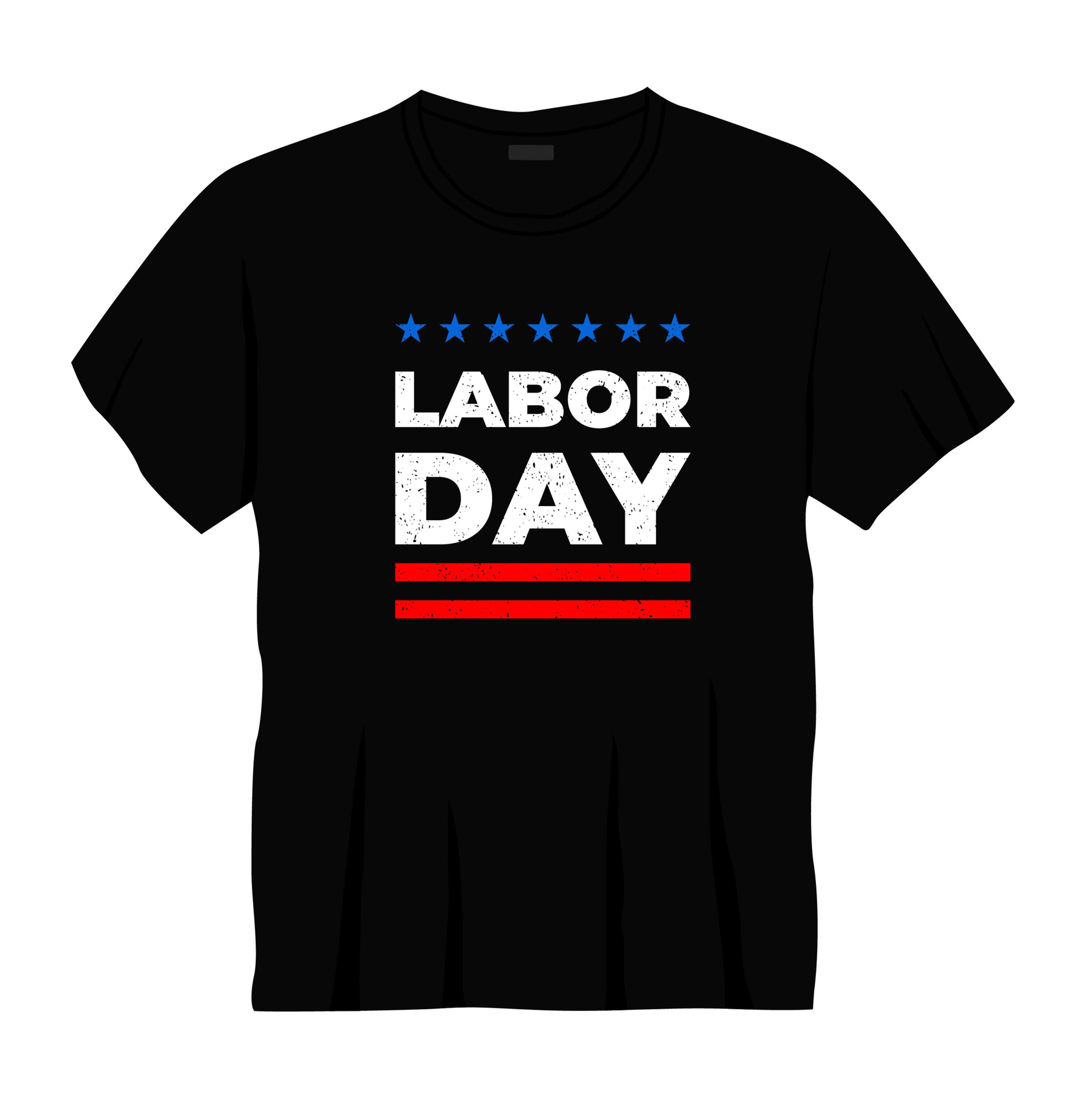 labor day typography printed t shirts