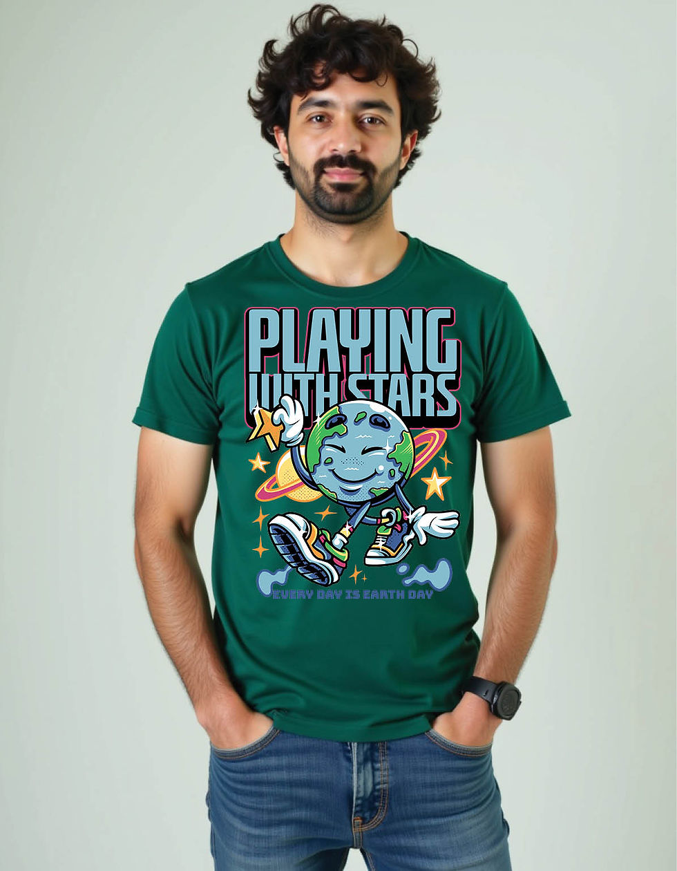 AI Uprising Graphic Tee in Regular Fit for Future Dystopia Streetwear