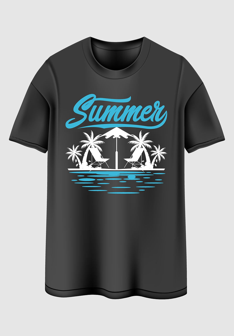 Summer typography printed tshirts