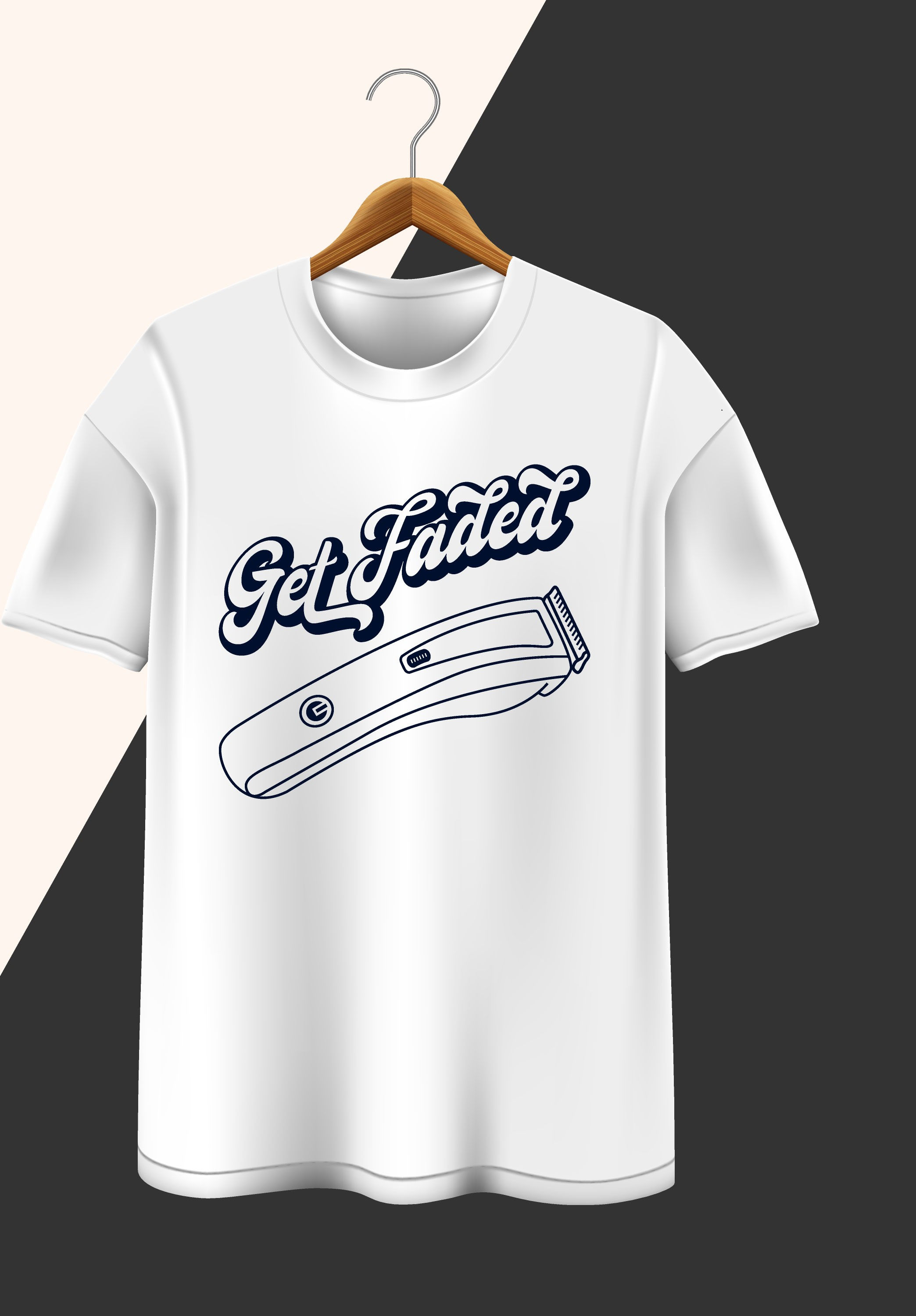 get faded typography printed t shirts