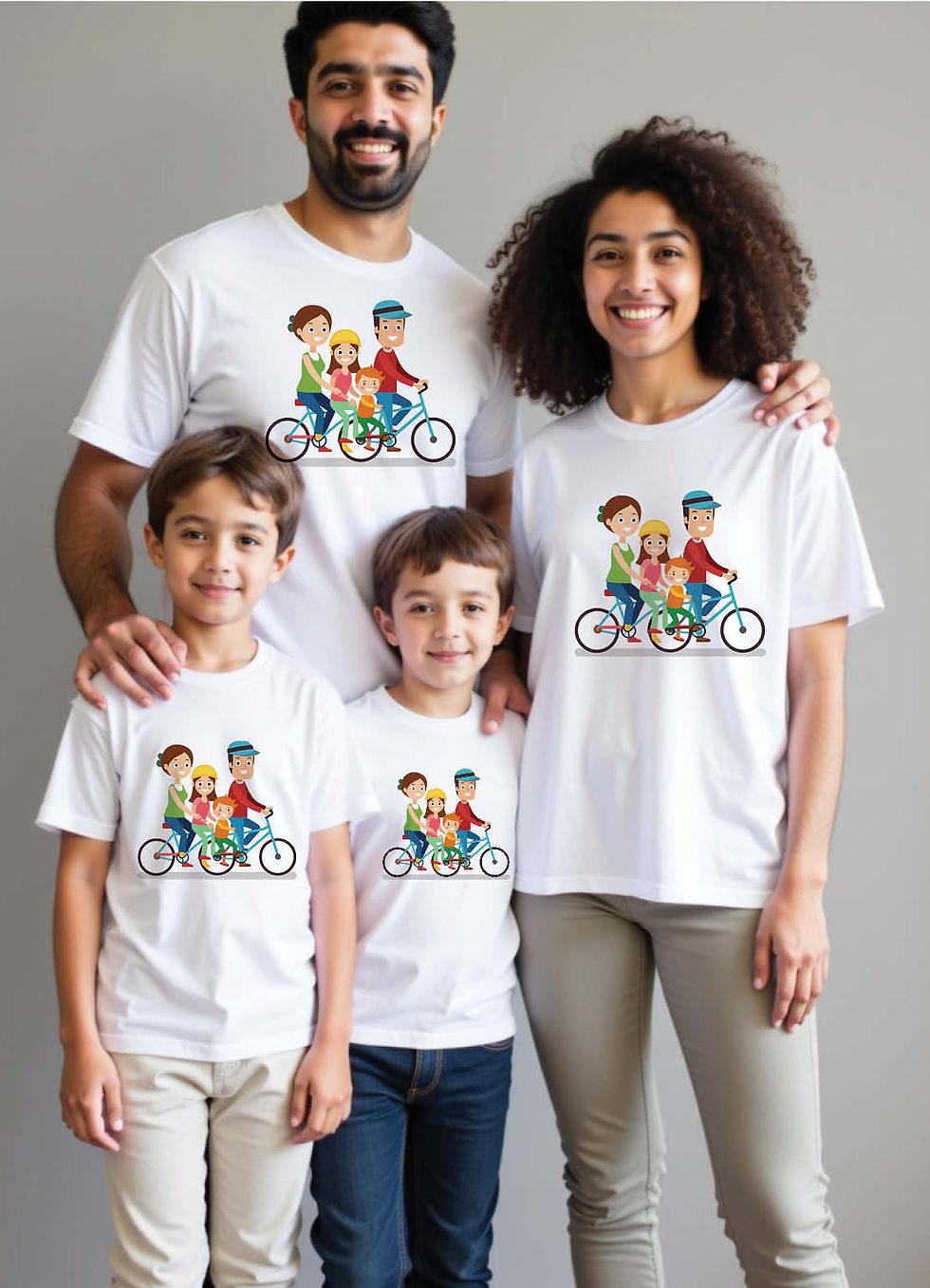 Kolkata Entally Family Matching T-Shirts – Elegant Prints for Parents & Kids