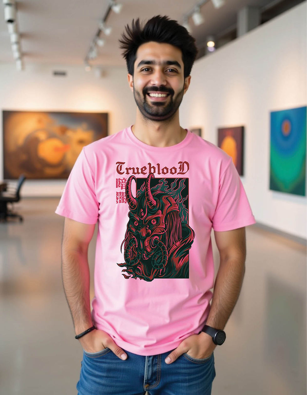 Razor Dust Standard Fit Tee with Sharp Dust Graphic Print Art