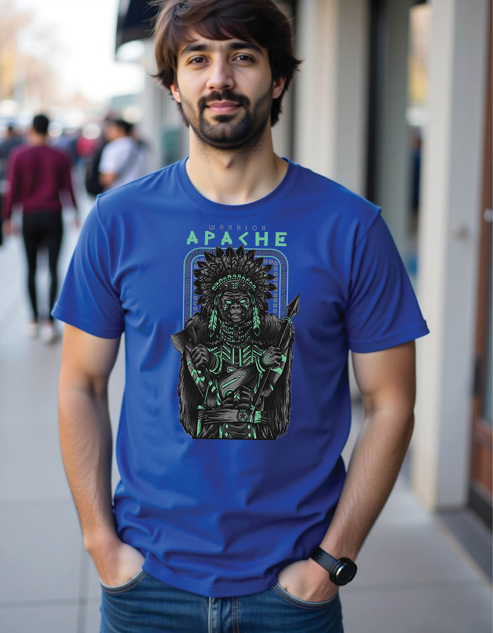 Steel Flux Regular Streetwear Shirt with Industrial Flow Print