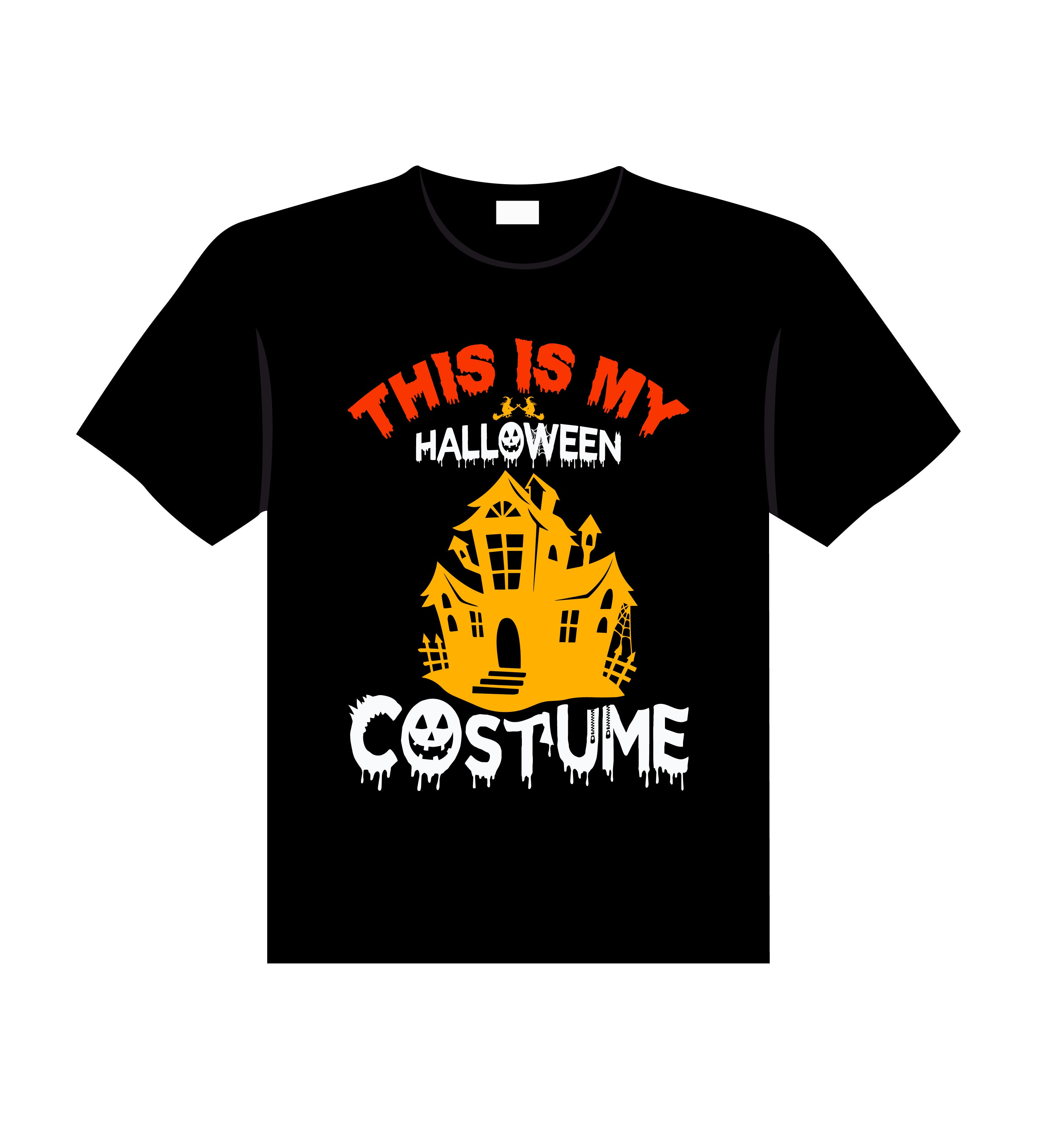 this is my scary halloween costume printed t shirts