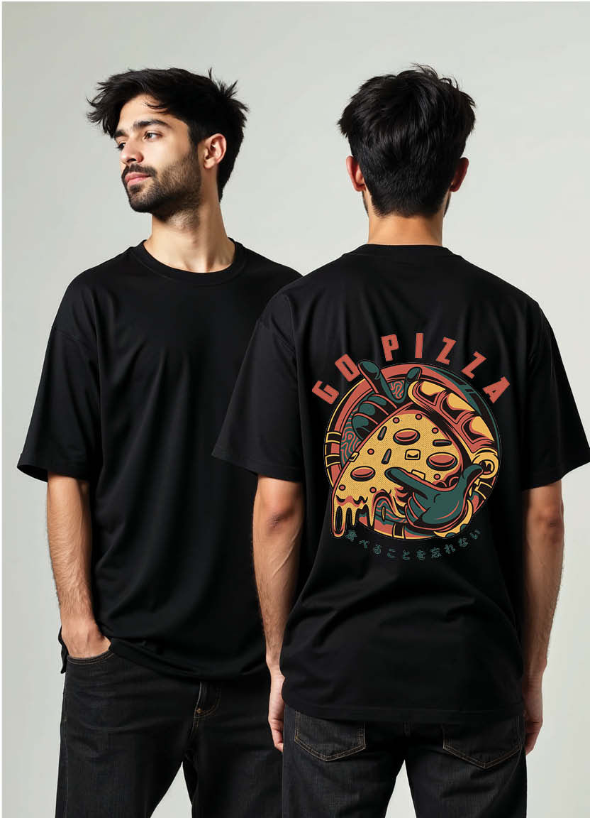 Urban Safari Oversized T-Shirt with Bold Animal and Street Graphic Design