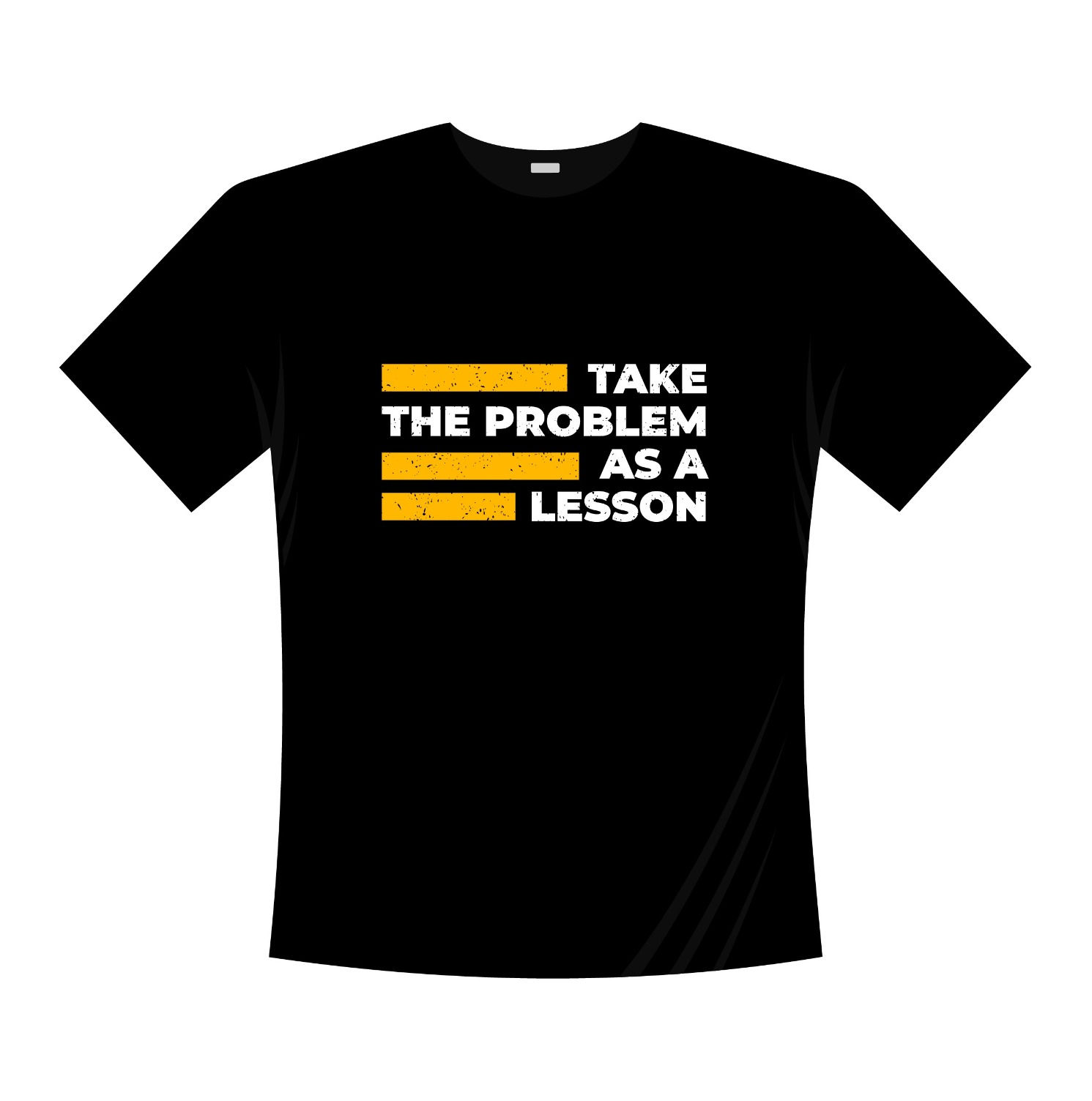 take the problem as lesson typography printed t shirts