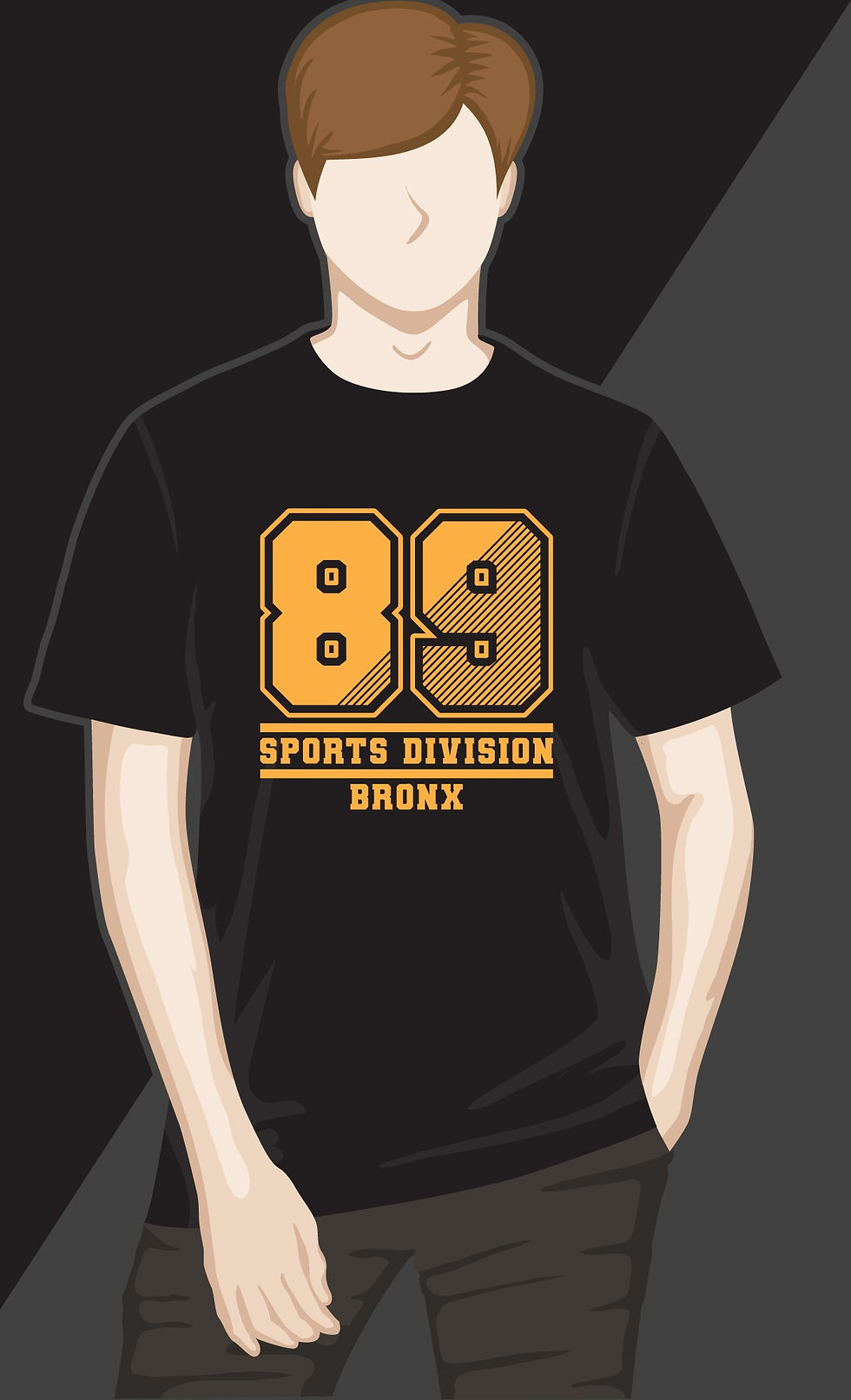 89 sports division bronx typography t shirt