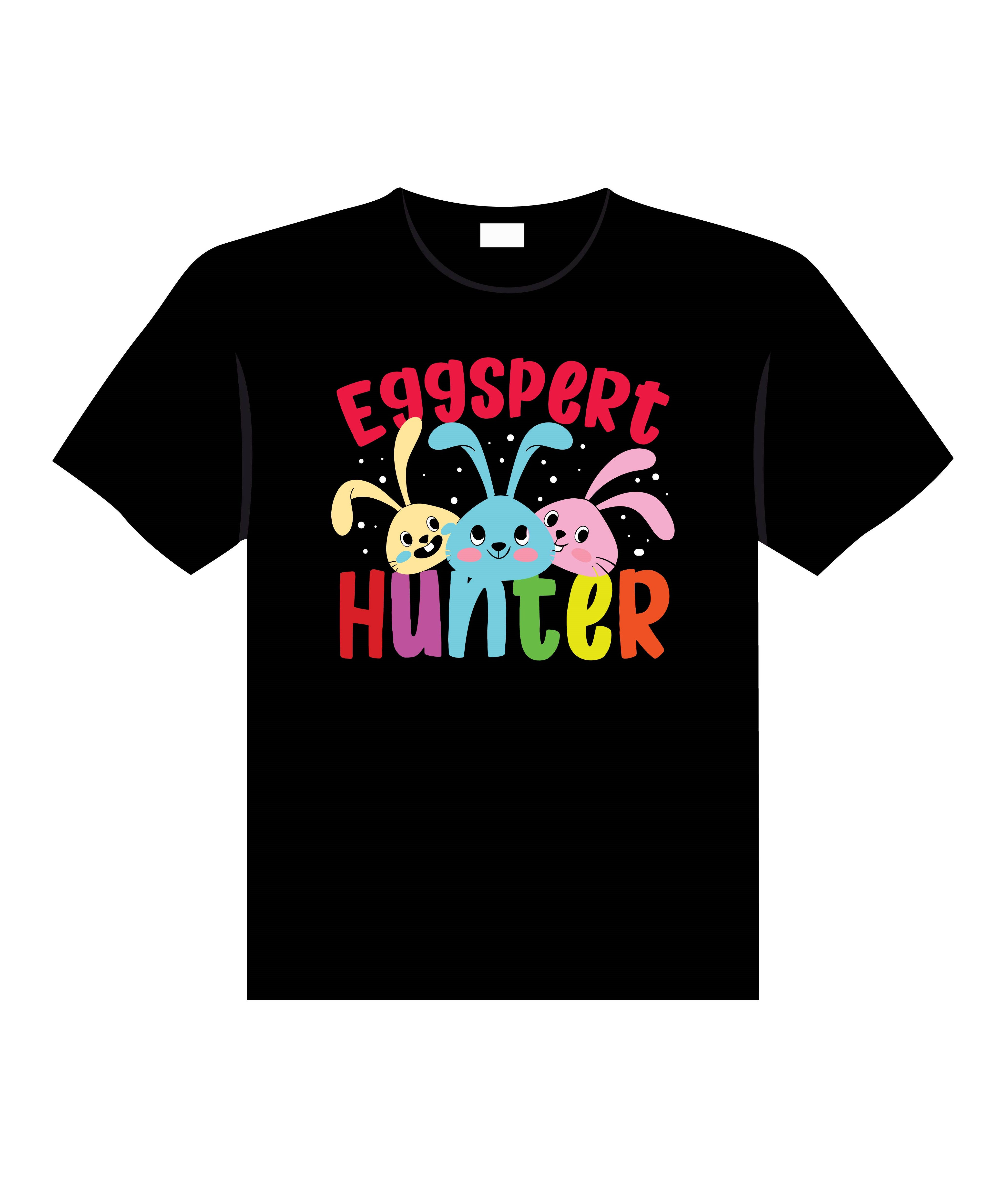 eggspert hunter typography printed t shirts