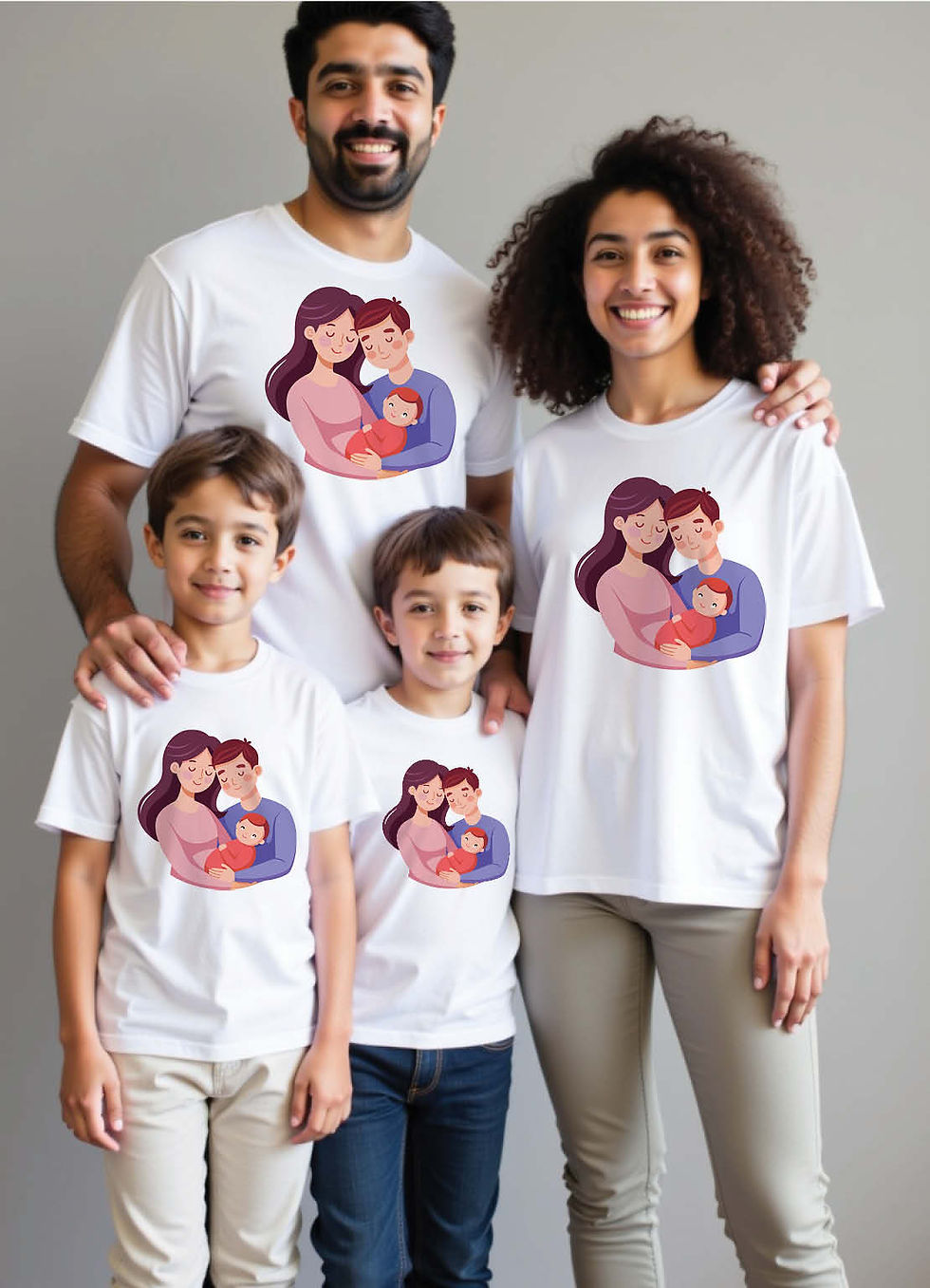 Hyderabad Glory Family Matching T-Shirts – Royal Prints for Parents & Kids